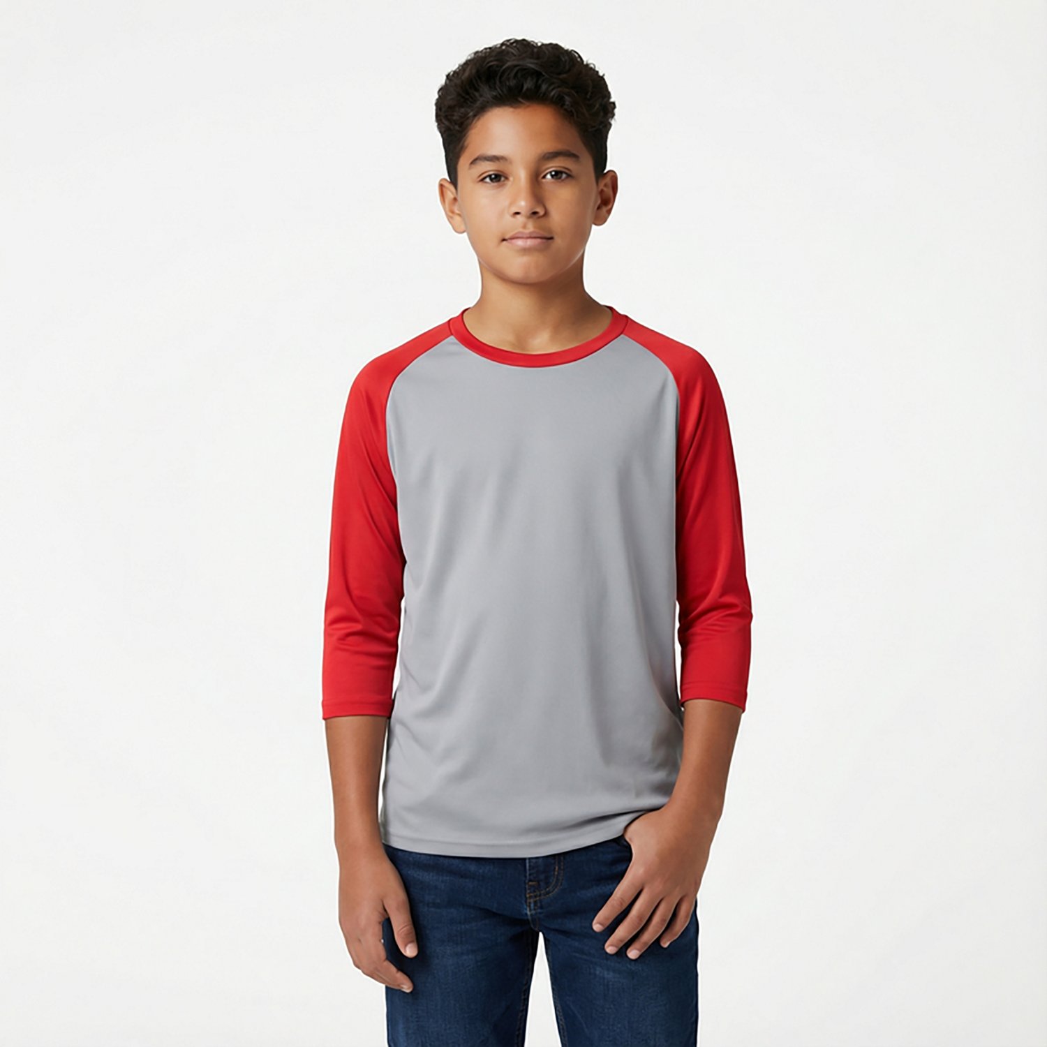 Rawlings Boys' Performance 3/4 Sleeve Shirt
