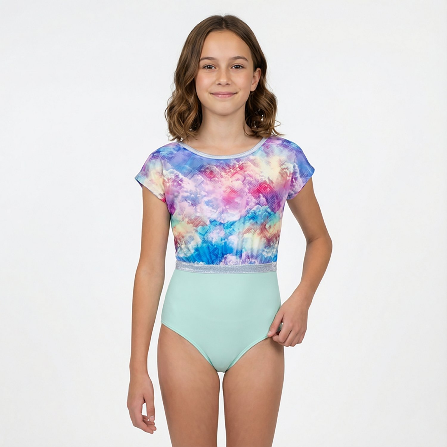 Rainbeau Moves Girls' Printed Short Sleeve Leotard - view number 2