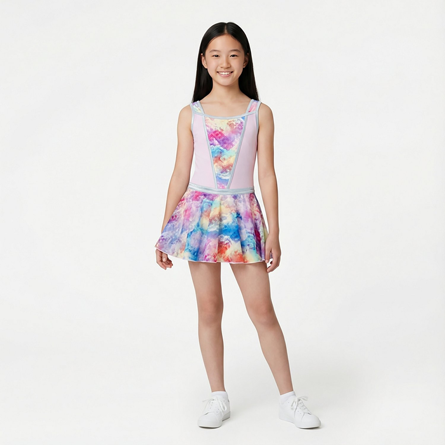 Rainbeau Moves Girls' Printed Skirt Leotard