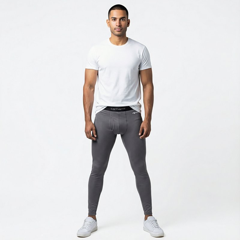 Carhartt Men's Base Layer Thermal Pants - Force Lightweight Stretch Grid | Asphalt | 2XL