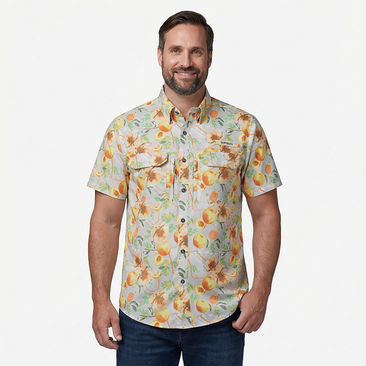 Magellan Outdoors Men's Georgia Local State Print Shirt - view number 2
