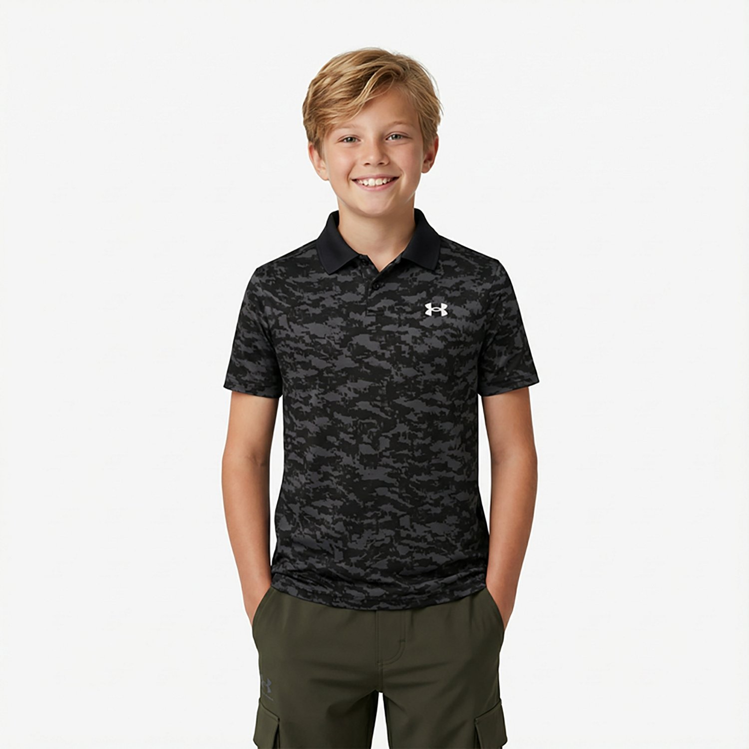 Under Armour Boys' Performance Printed Polo Shirt - view number 2
