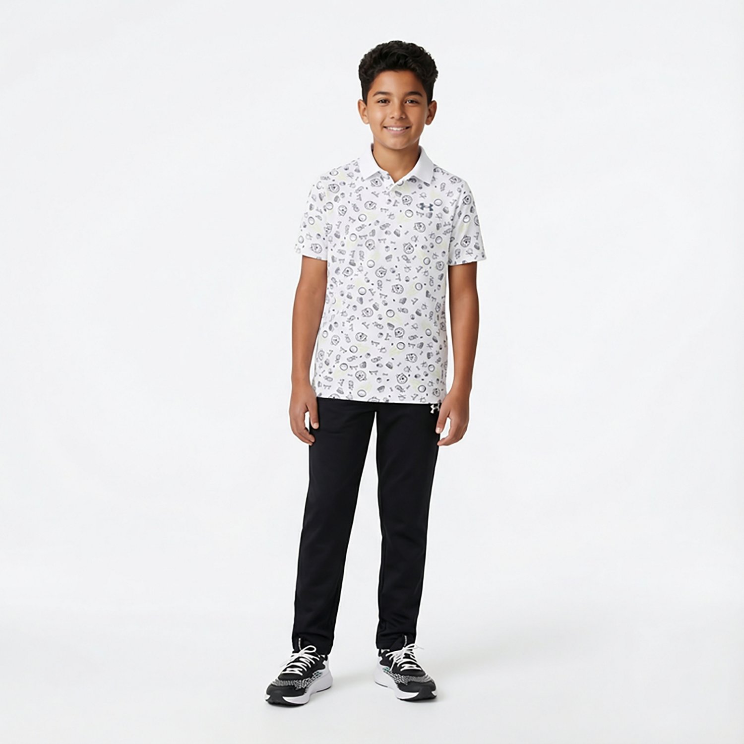 Under Armour Boys' Performance Printed Polo Shirt