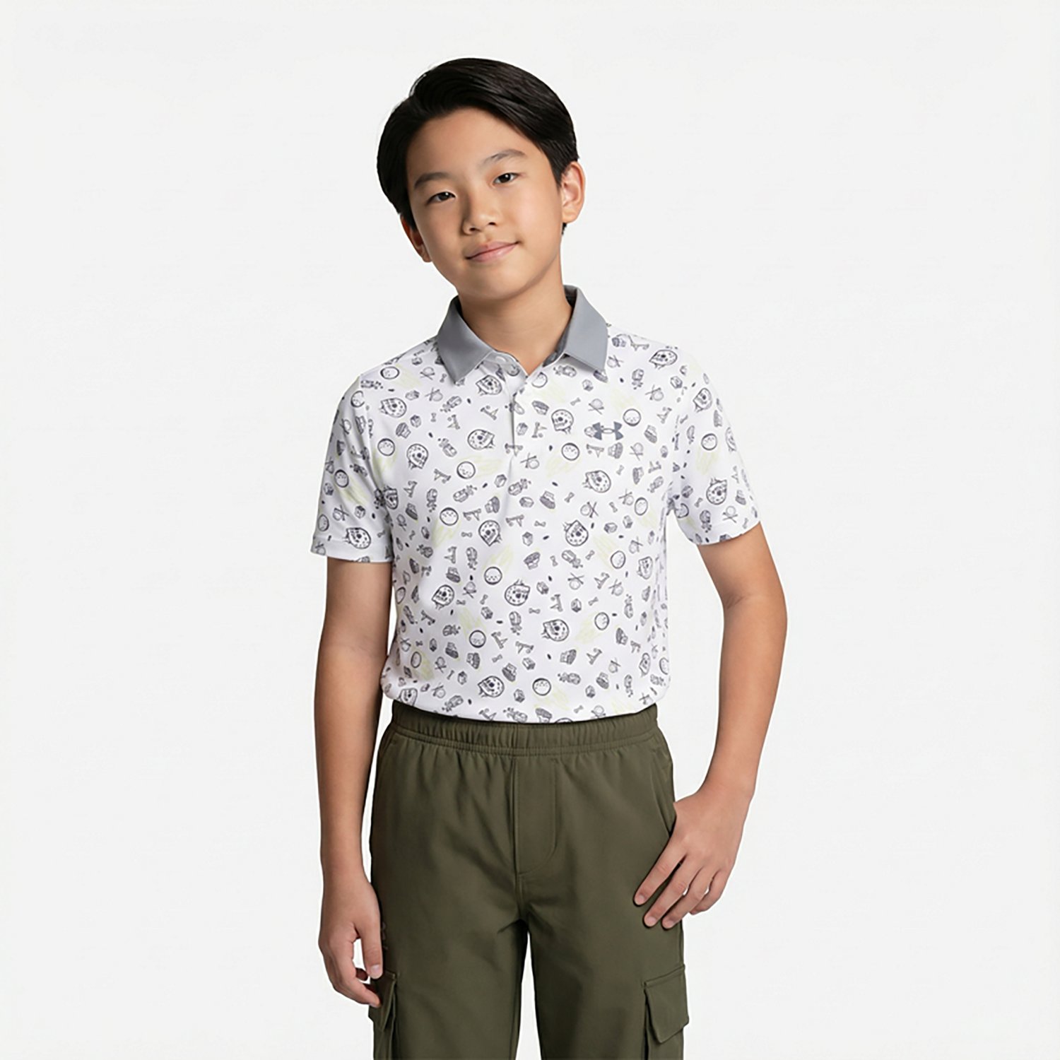 Under Armour Boys' Performance Printed Polo Shirt - view number 2