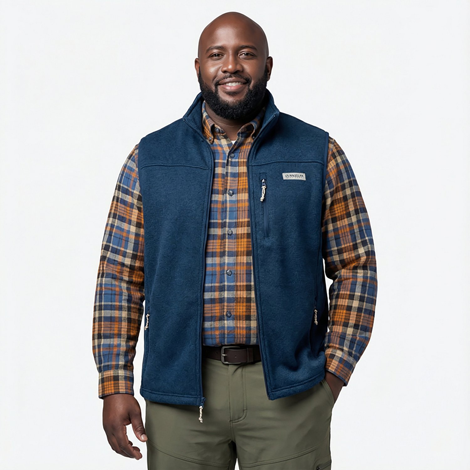 Magellan Outdoors Men’s Campfire Sweater Fleece Vest - view number 2