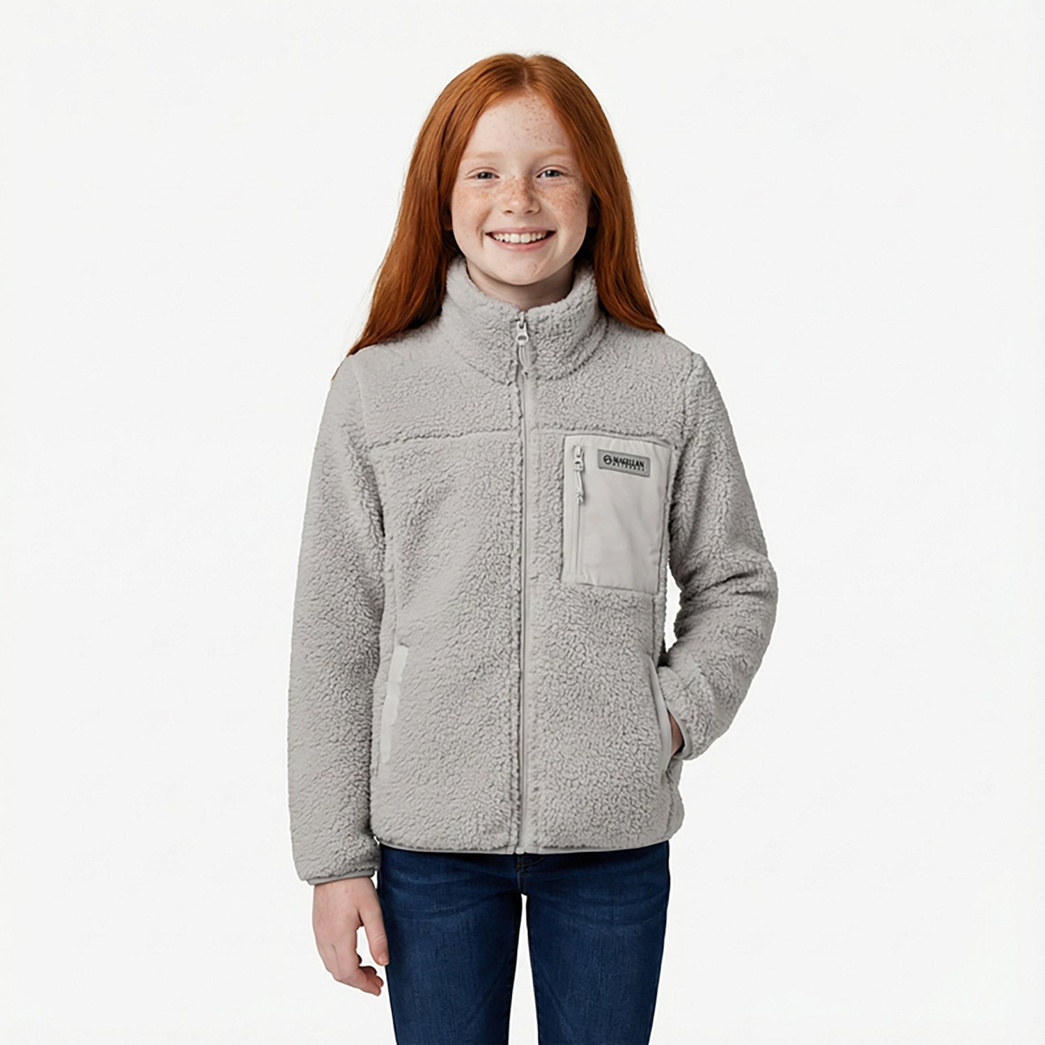 Magellan Outdoors Girls’ Campfire Sherpa Fleece Jacket - view number 2