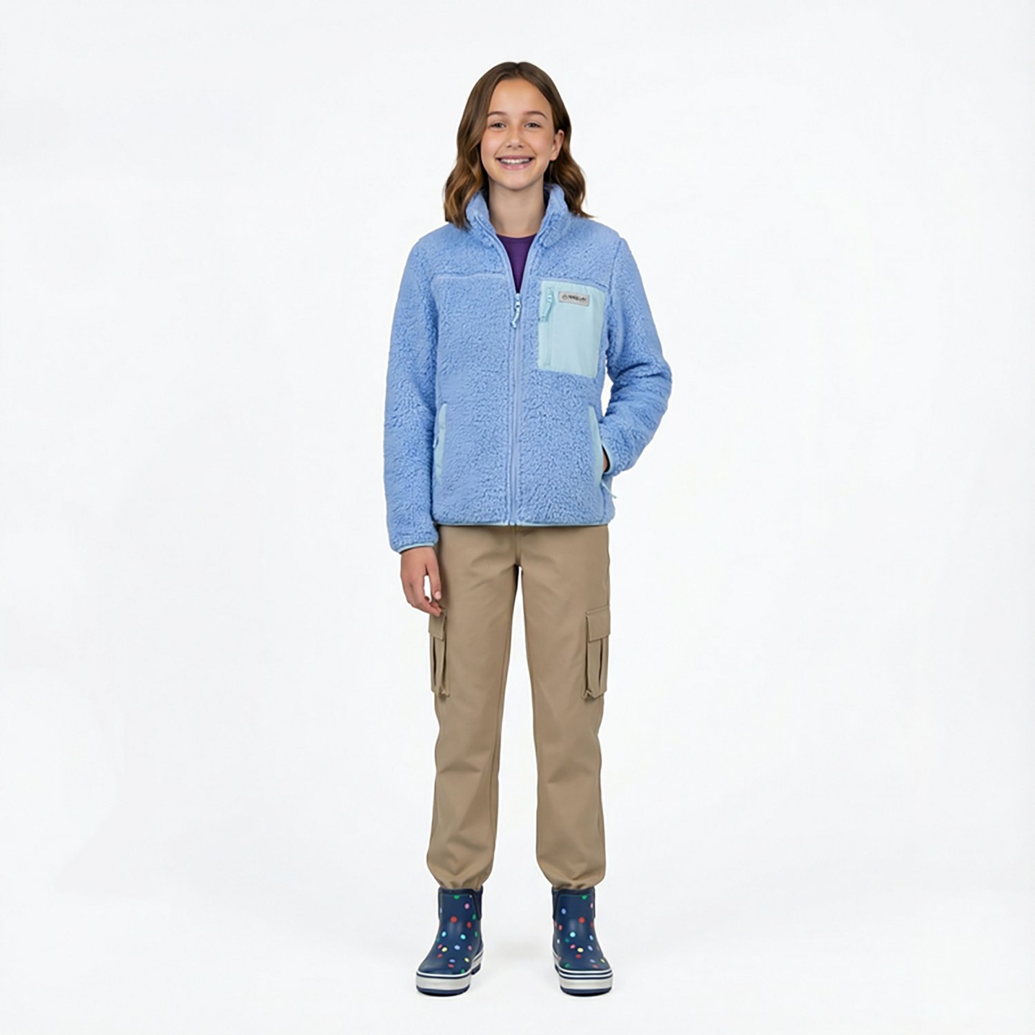 Magellan Outdoors Girls’ Campfire Sherpa Fleece Jacket