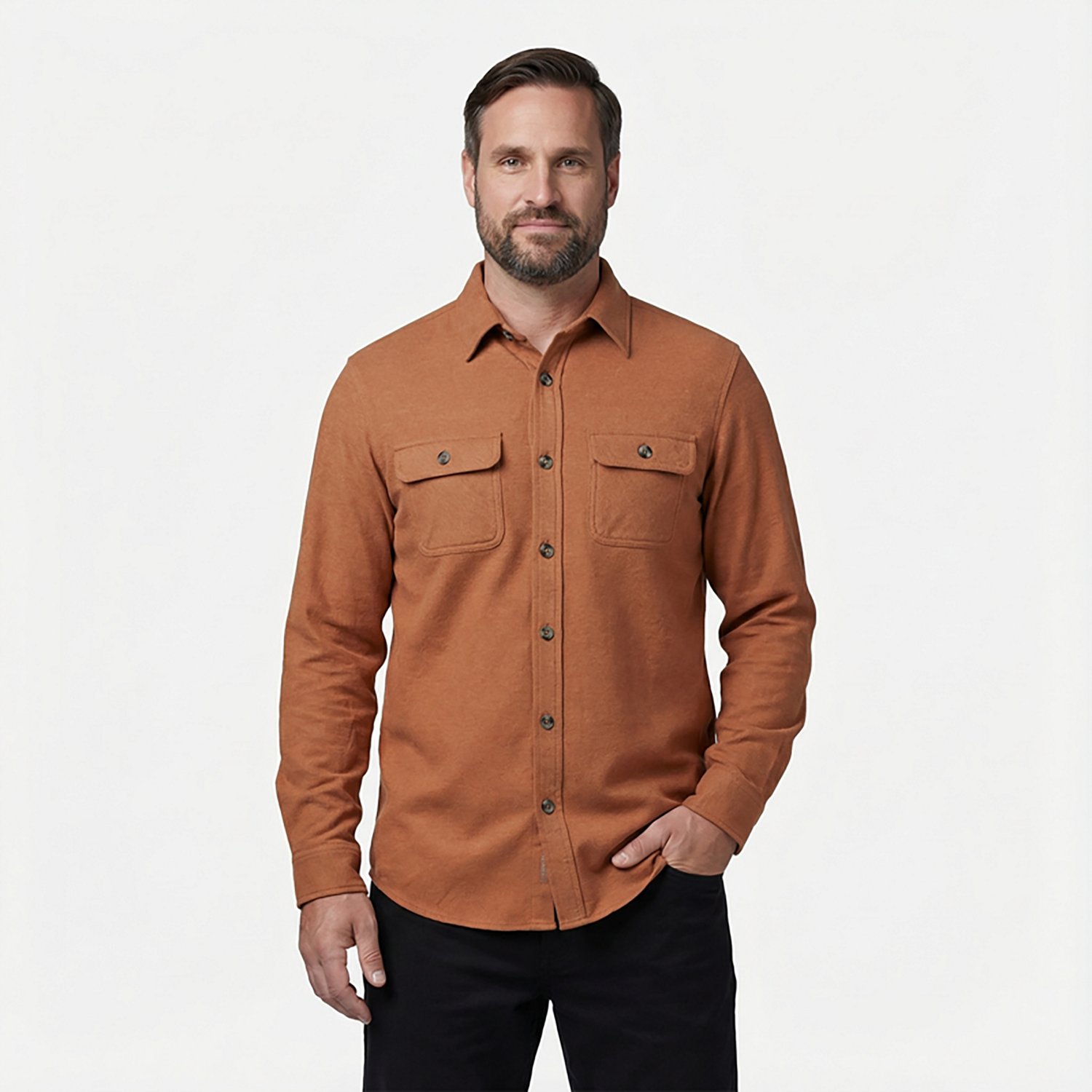 Magellan Outdoors Men's Campfire Long Sleeve Shacket - view number 2