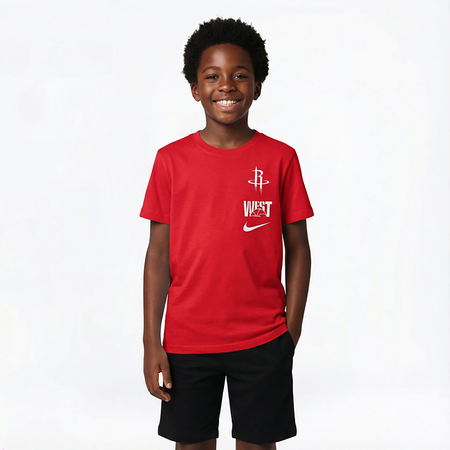 Nike Boys' Houston Rockets Essential VS Block Graphic T-shirt  - view number 2
