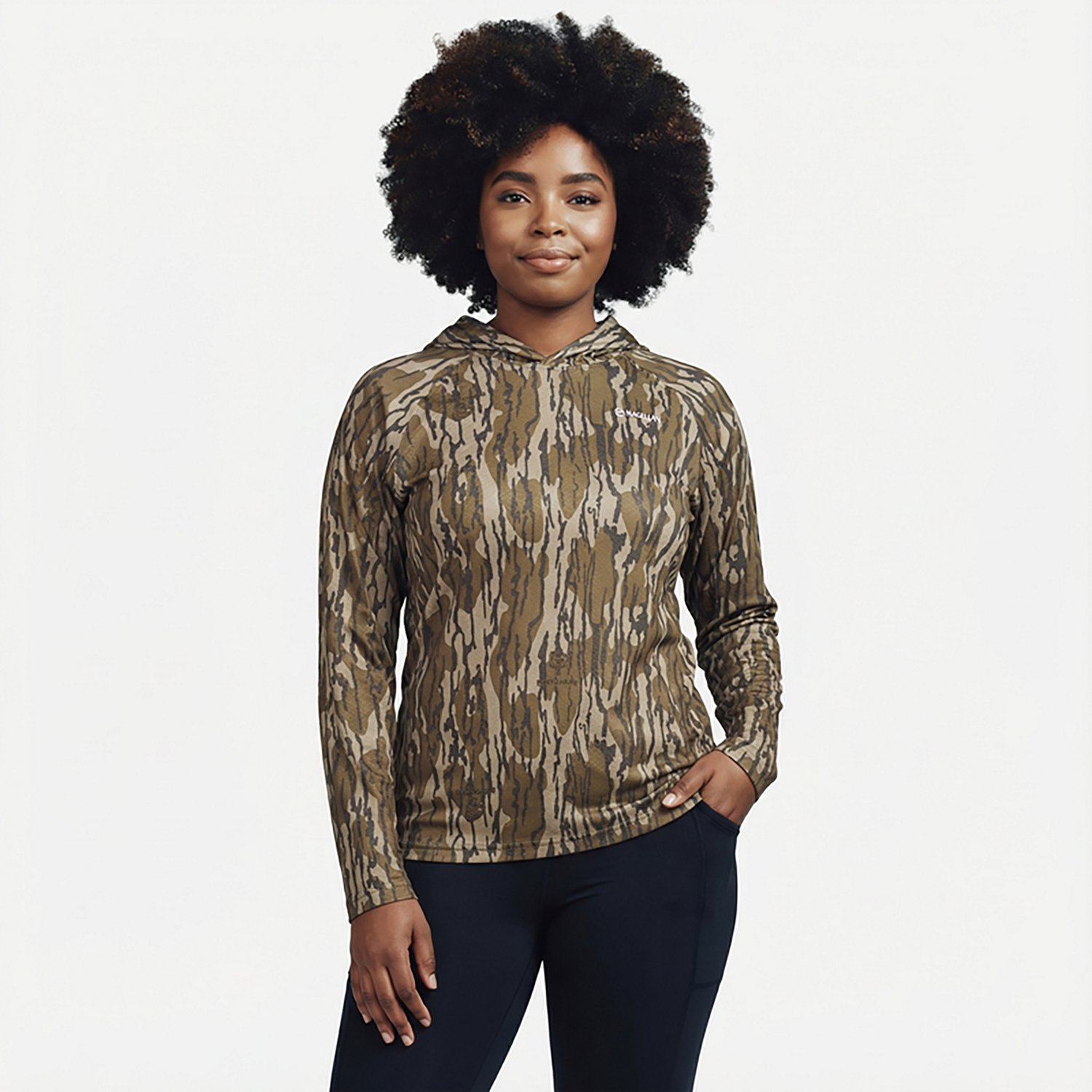 Magellan Outdoors Hunt Gear Women's Eagle Pass Tech Mesh Hooded Long Sleeve Shirt - view number 2