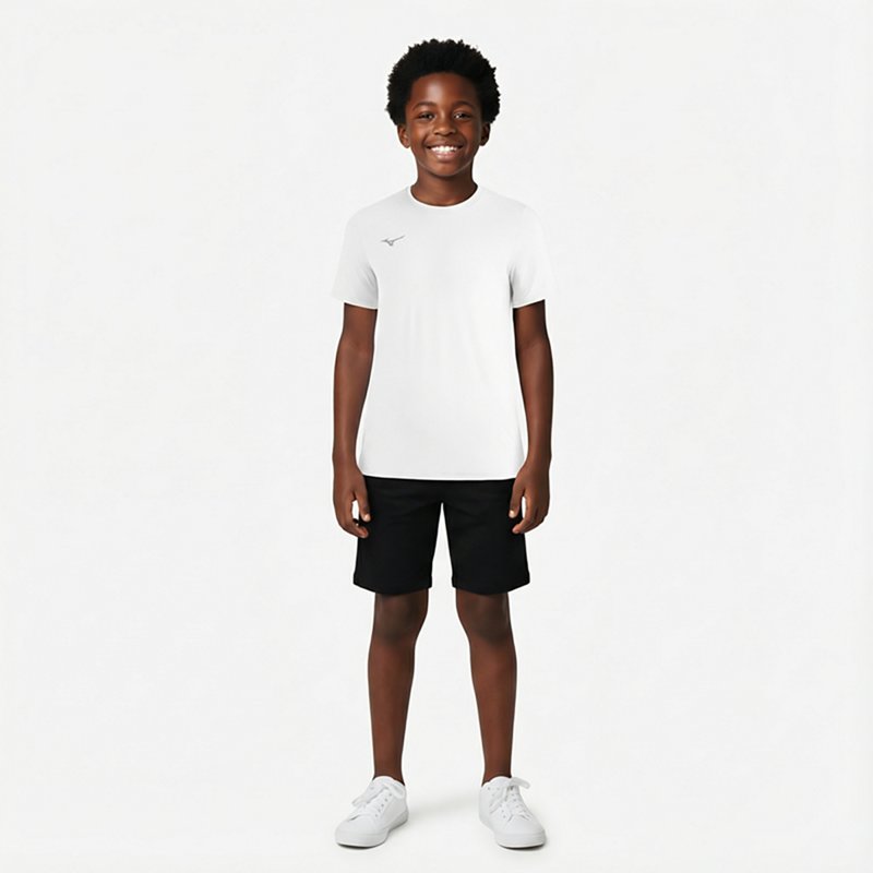 Mizuno Boys' Competition Diamond Shirt, Large, White