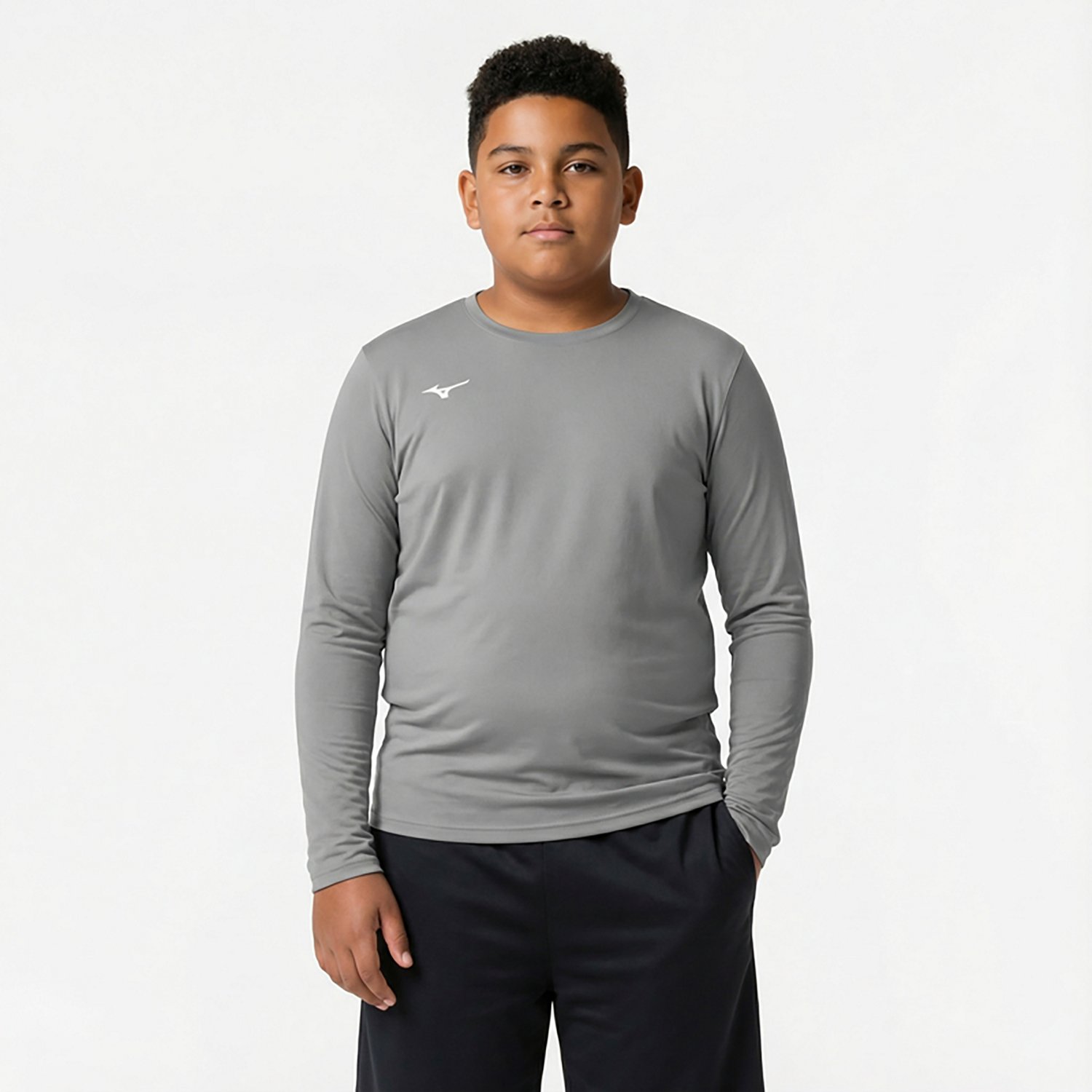 Mizuno Boys' Comp Diamond Long Sleeve Crew Shirt - view number 2