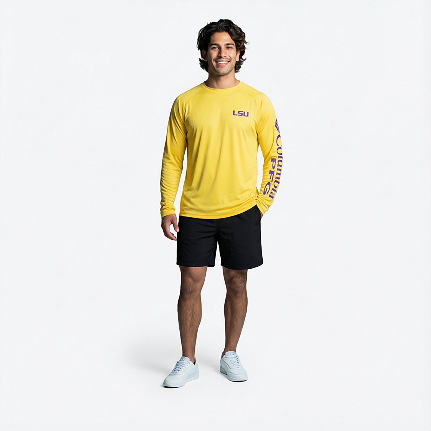 Columbia Sportswear Men's Louisiana State University Terminal Tackle Long Sleeve T-shirt - view number 6