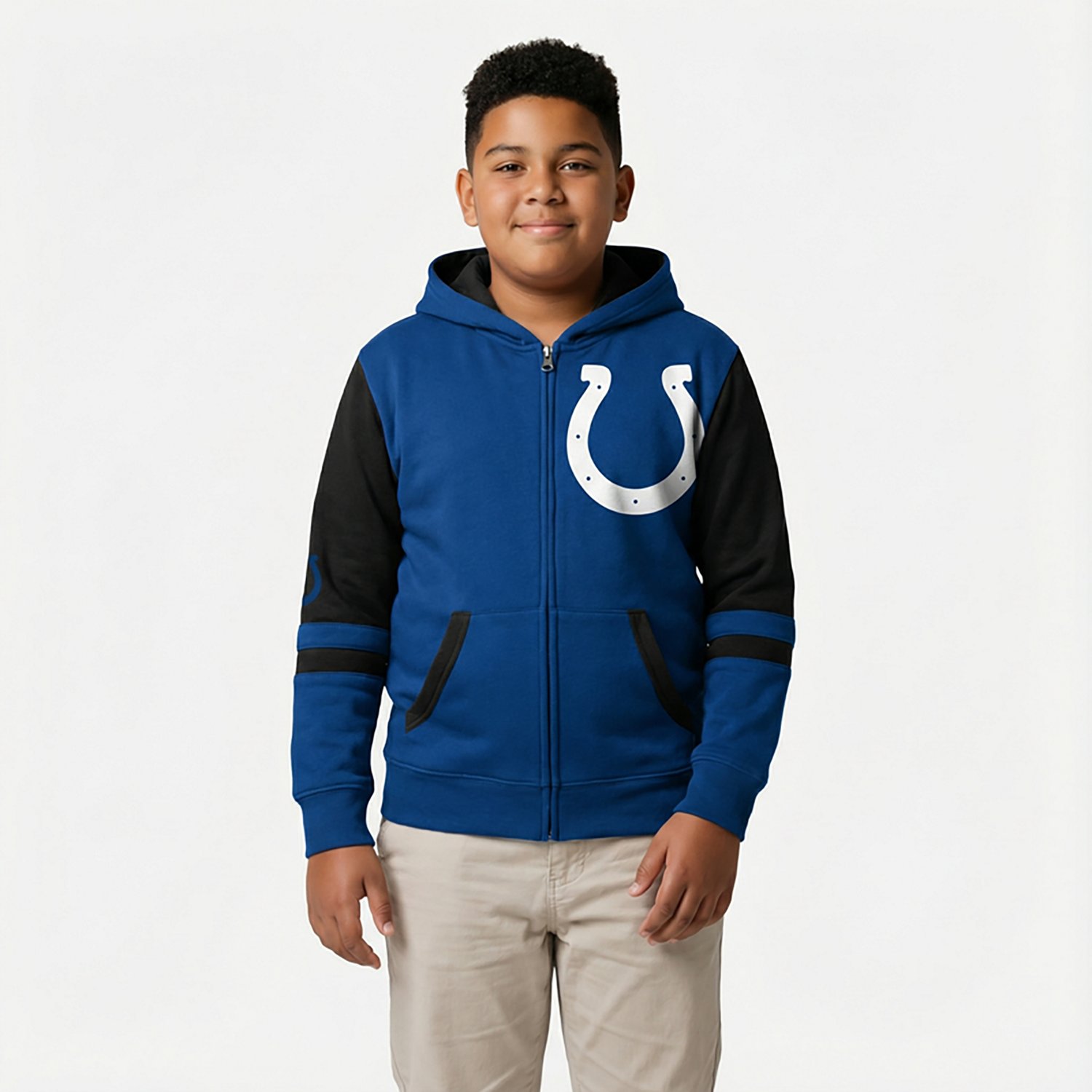 Outerstuff Boys' Indianapolis Colts Stadium Full-Zip Fleece Hoodie - view number 2