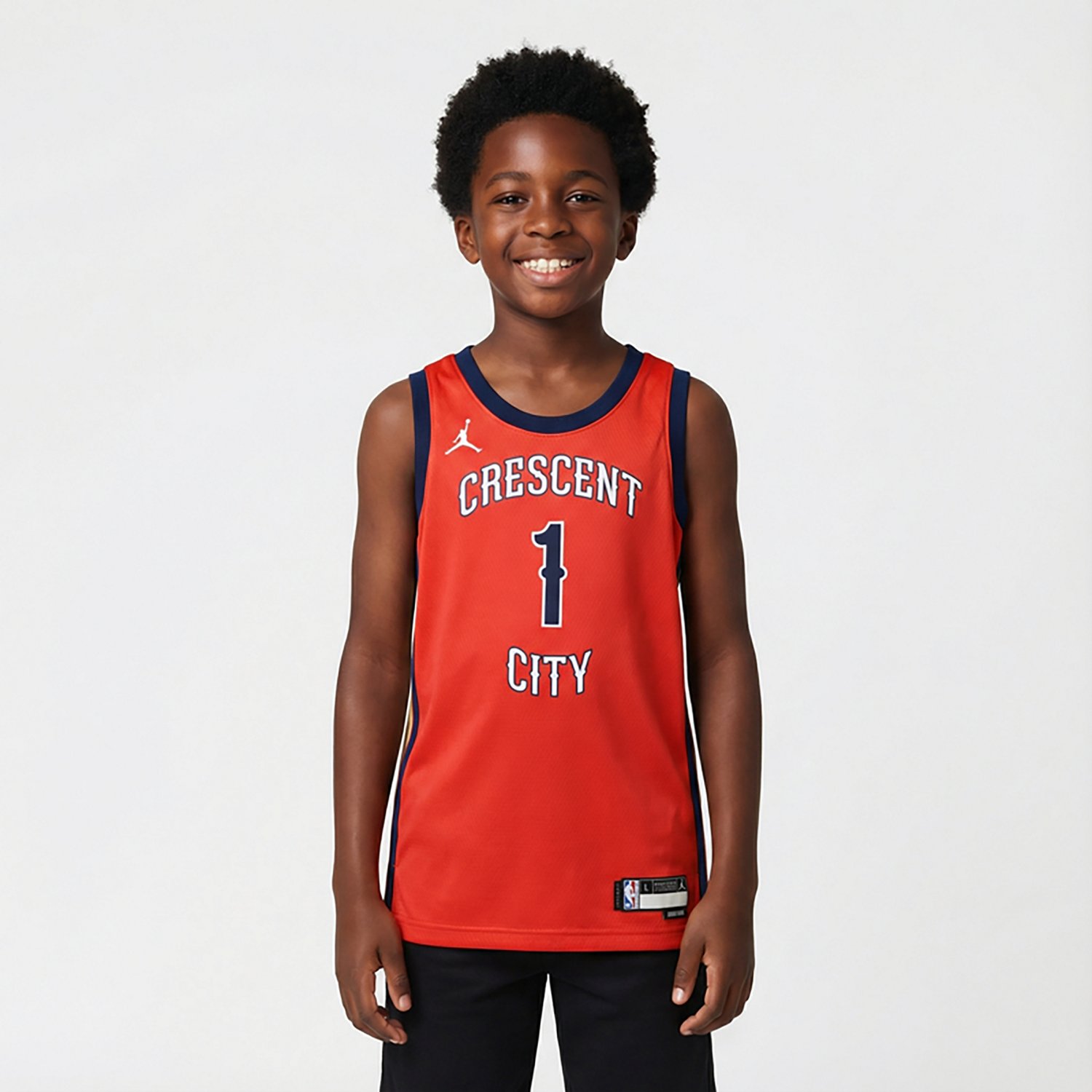 Nike Youth New Orleans Pelicans Zion Williamson #1 City Edition Statement Swingman Jersey - view number 2