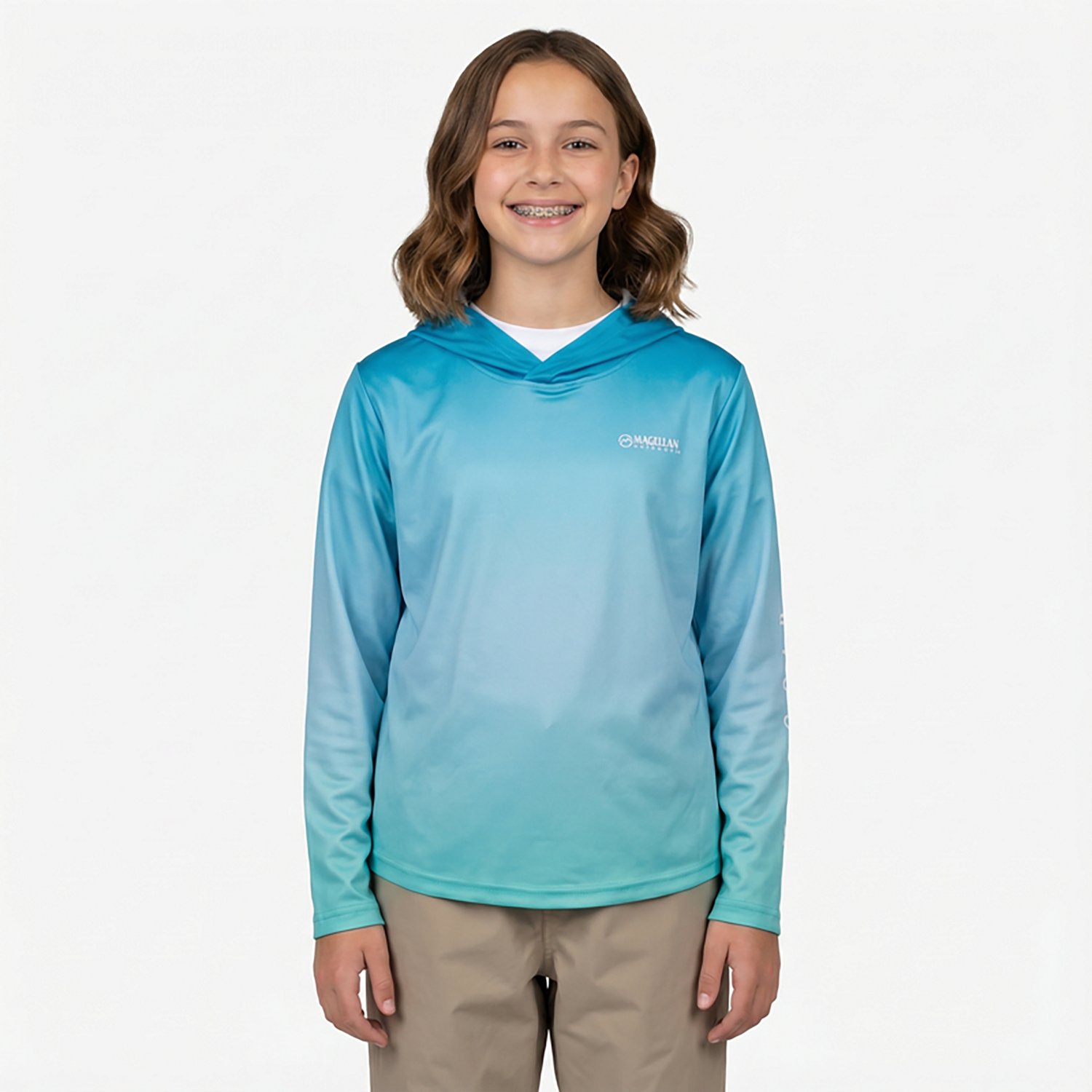 Magellan Outdoors Girls' Caddo Lake Ombre Hoodie - view number 2