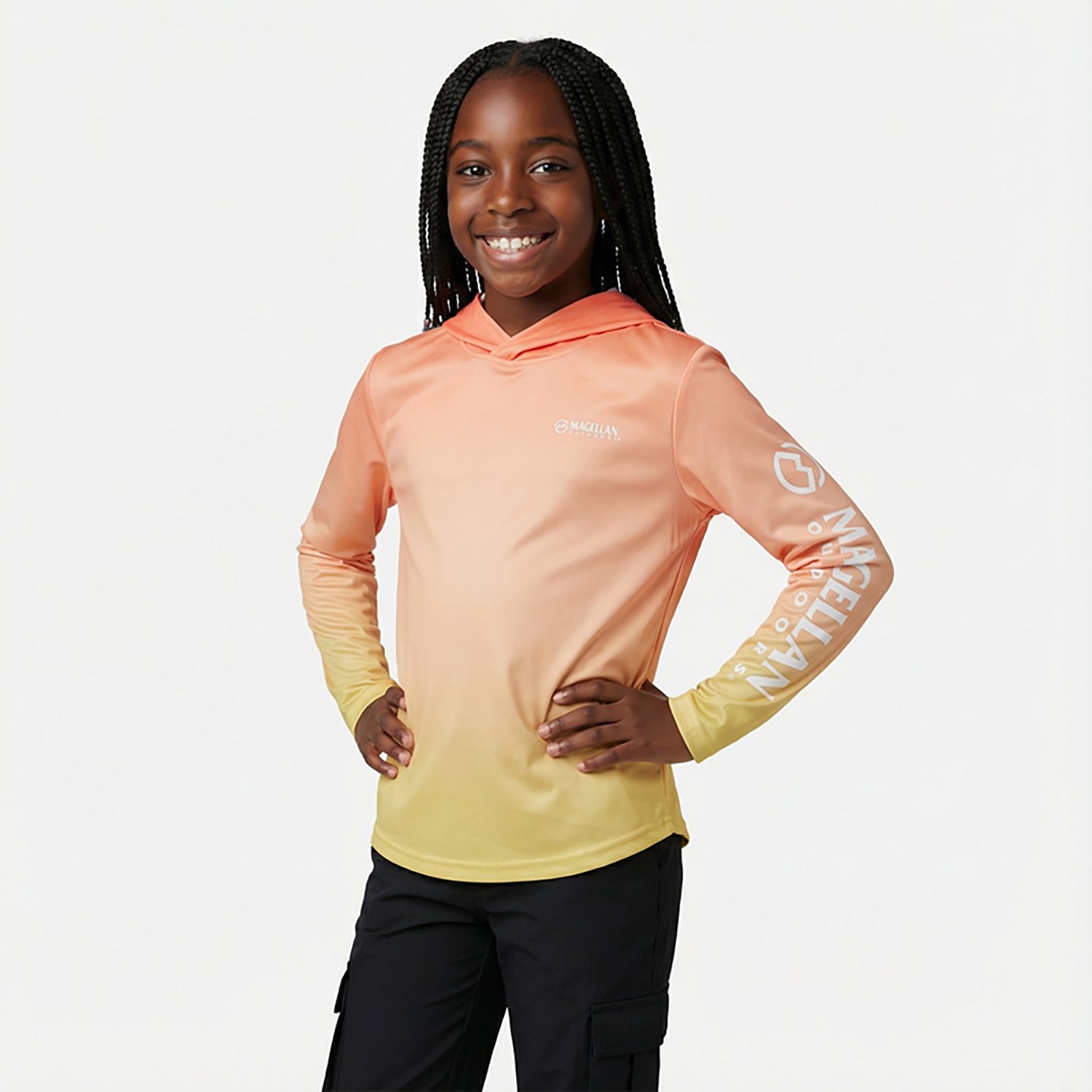 Magellan Outdoors Girls' Caddo Lake Ombre Hoodie - view number 2