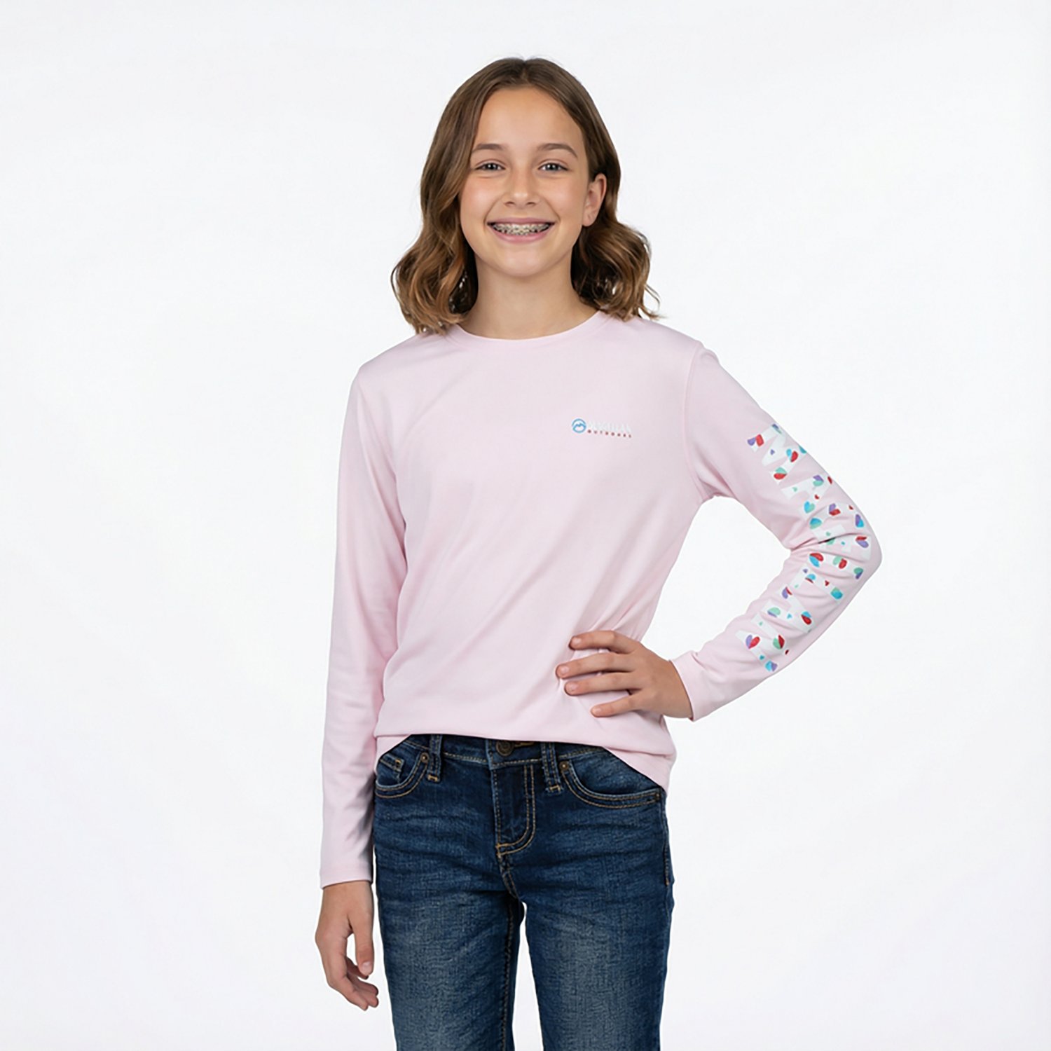 Magellan Outdoors Girls' Caddo Lake Logo Long Sleeve T-shirt                                                                     - view number 2