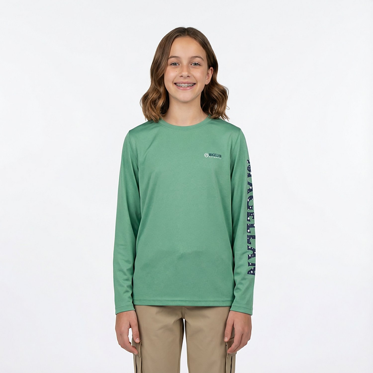 Magellan Outdoors Girls' Caddo Lake Logo Long Sleeve T-shirt                                                                     - view number 2