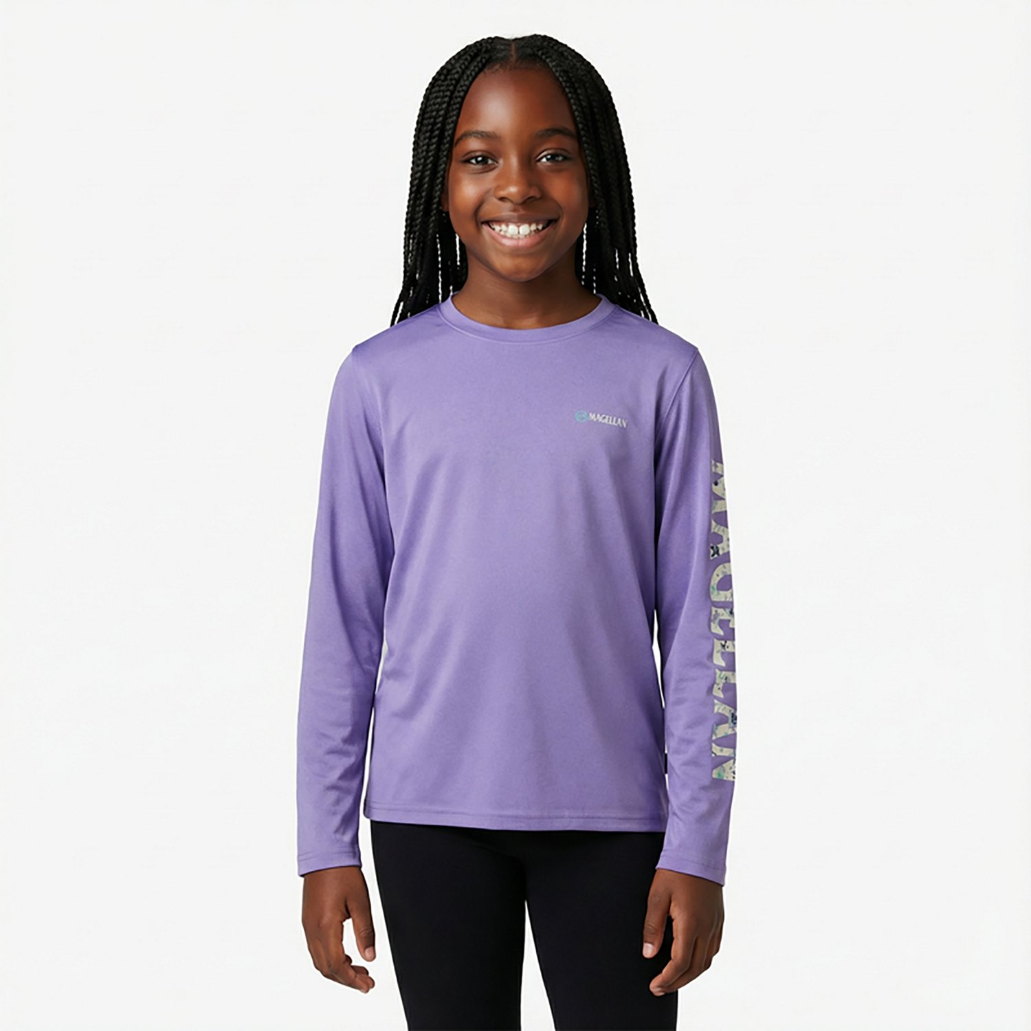 Magellan Outdoors Girls' Caddo Lake Logo Long Sleeve T-shirt                                                                     - view number 2