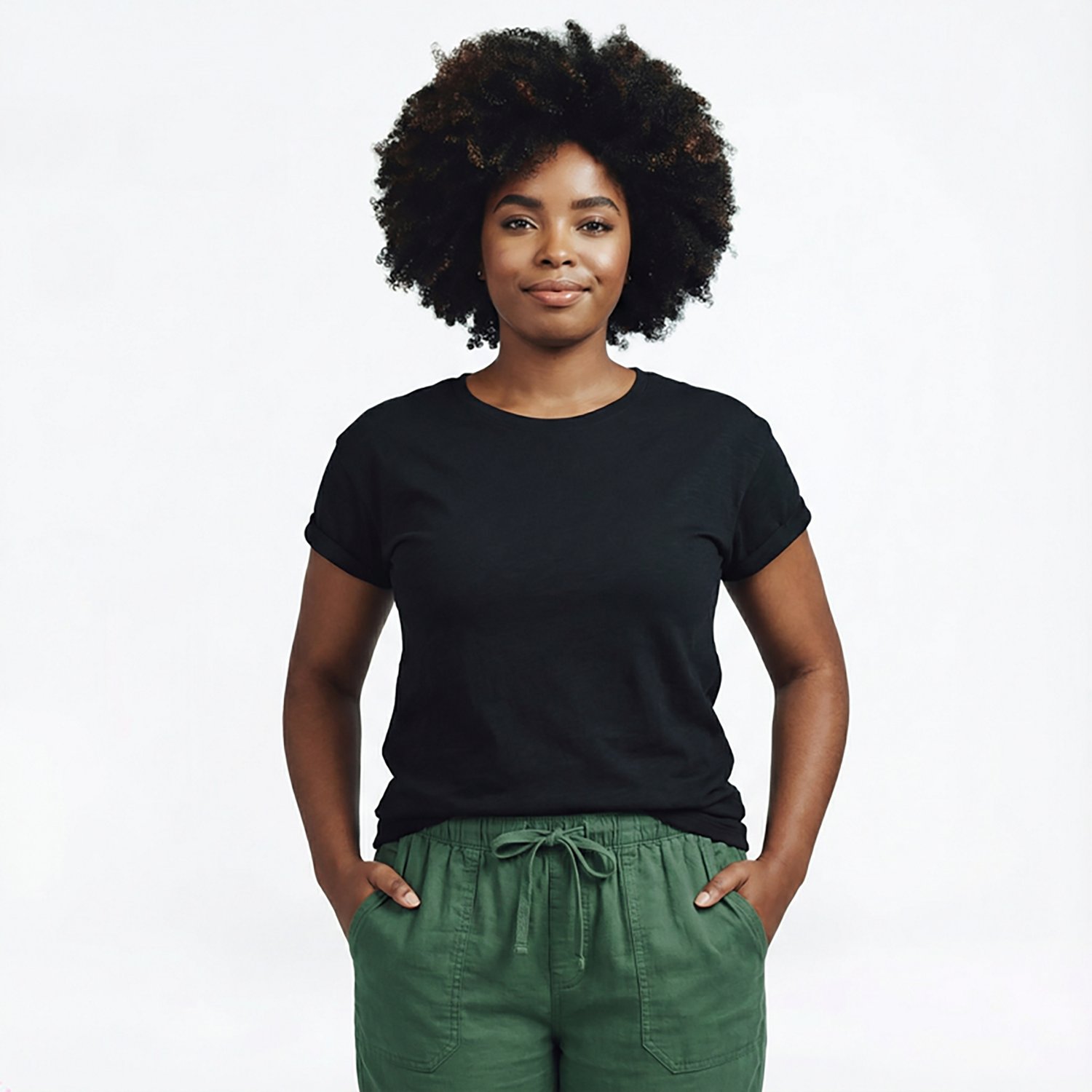 Magellan Outdoors Women's Campfire Rollcuff Short Sleeve T-shirt                                                                 - view number 2