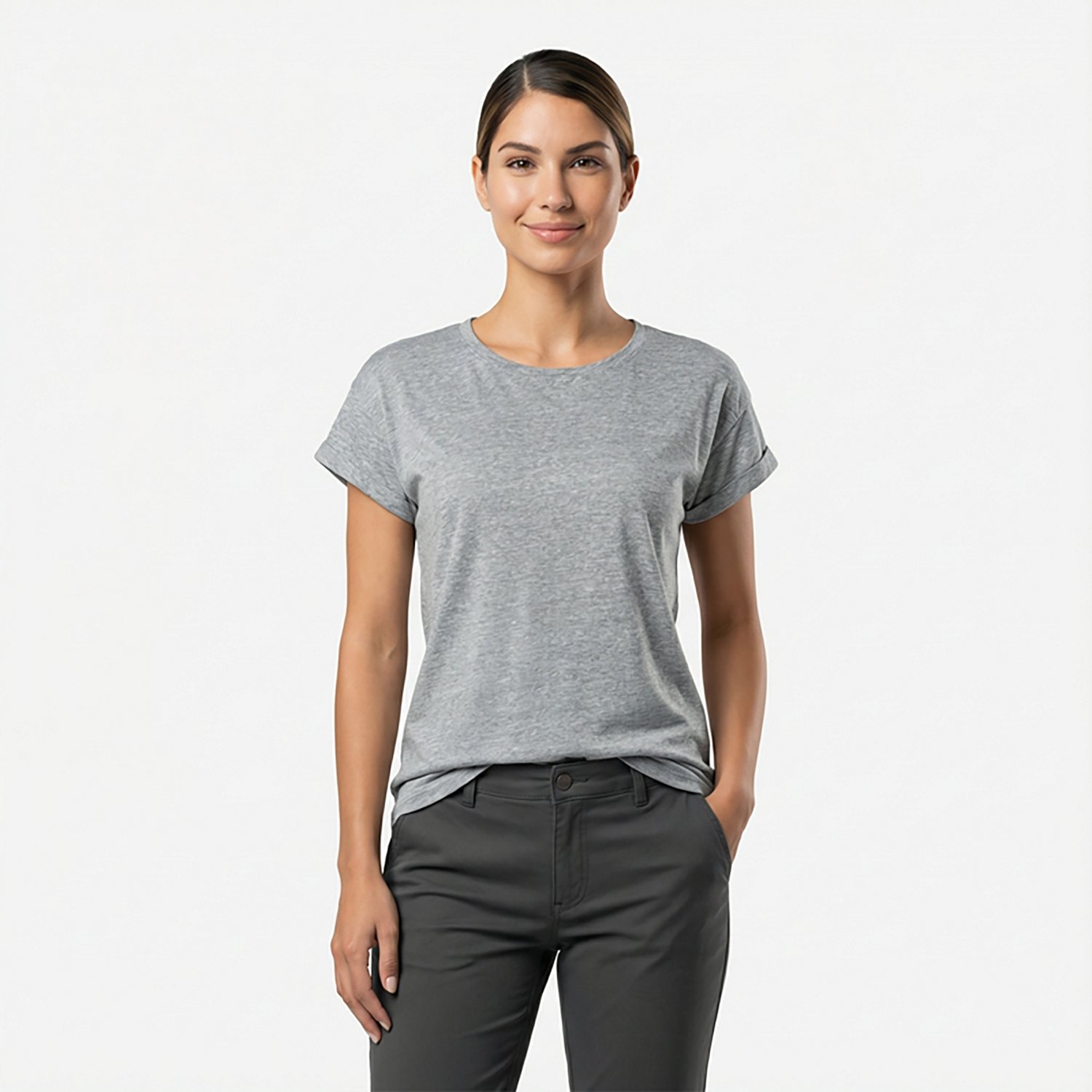 Magellan Outdoors Women's Campfire Rollcuff Short Sleeve T-shirt                                                                 - view number 2