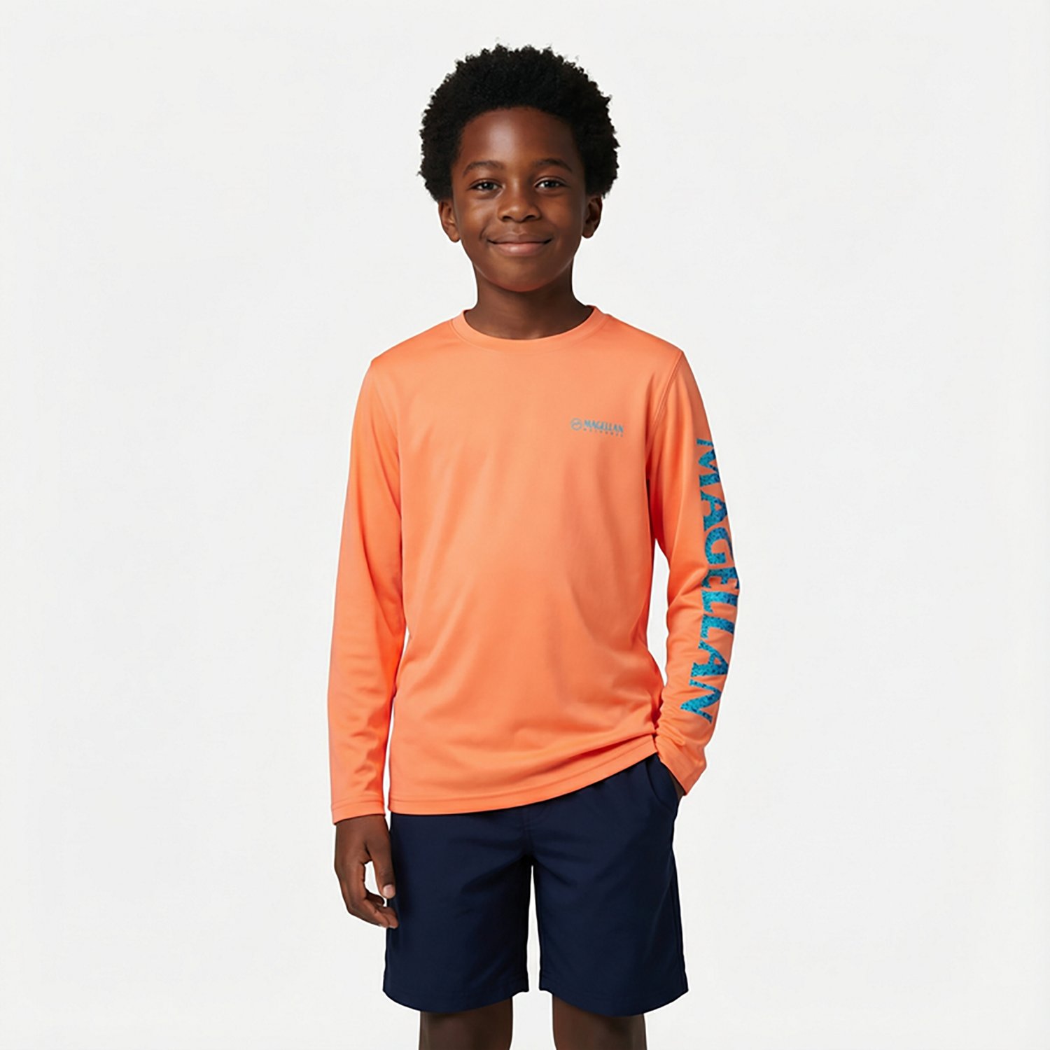 Magellan Outdoors Boys' Casting Crew Print Logo Fishing T-shirt - view number 2