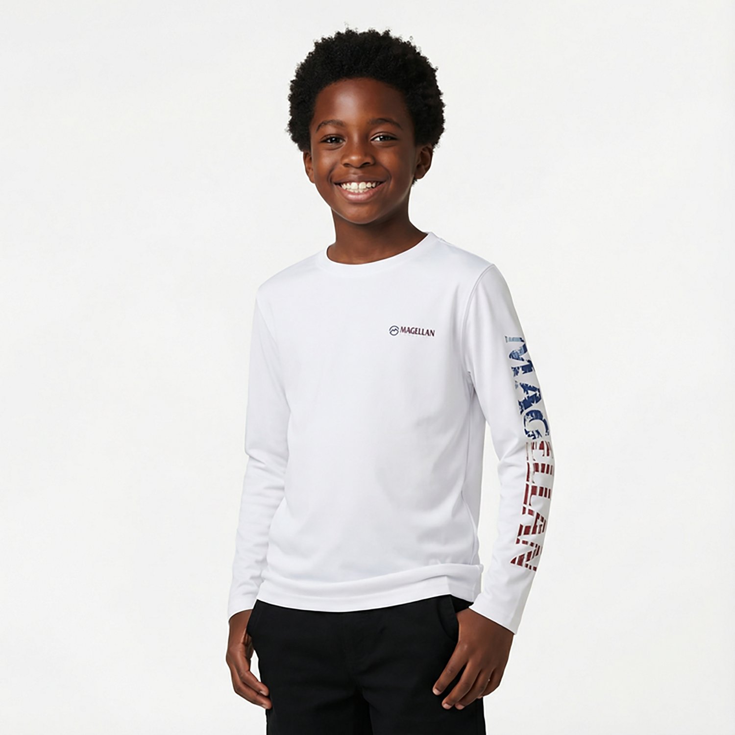 Magellan Outdoors Boys' Casting Crew Print Logo Fishing T-shirt - view number 2