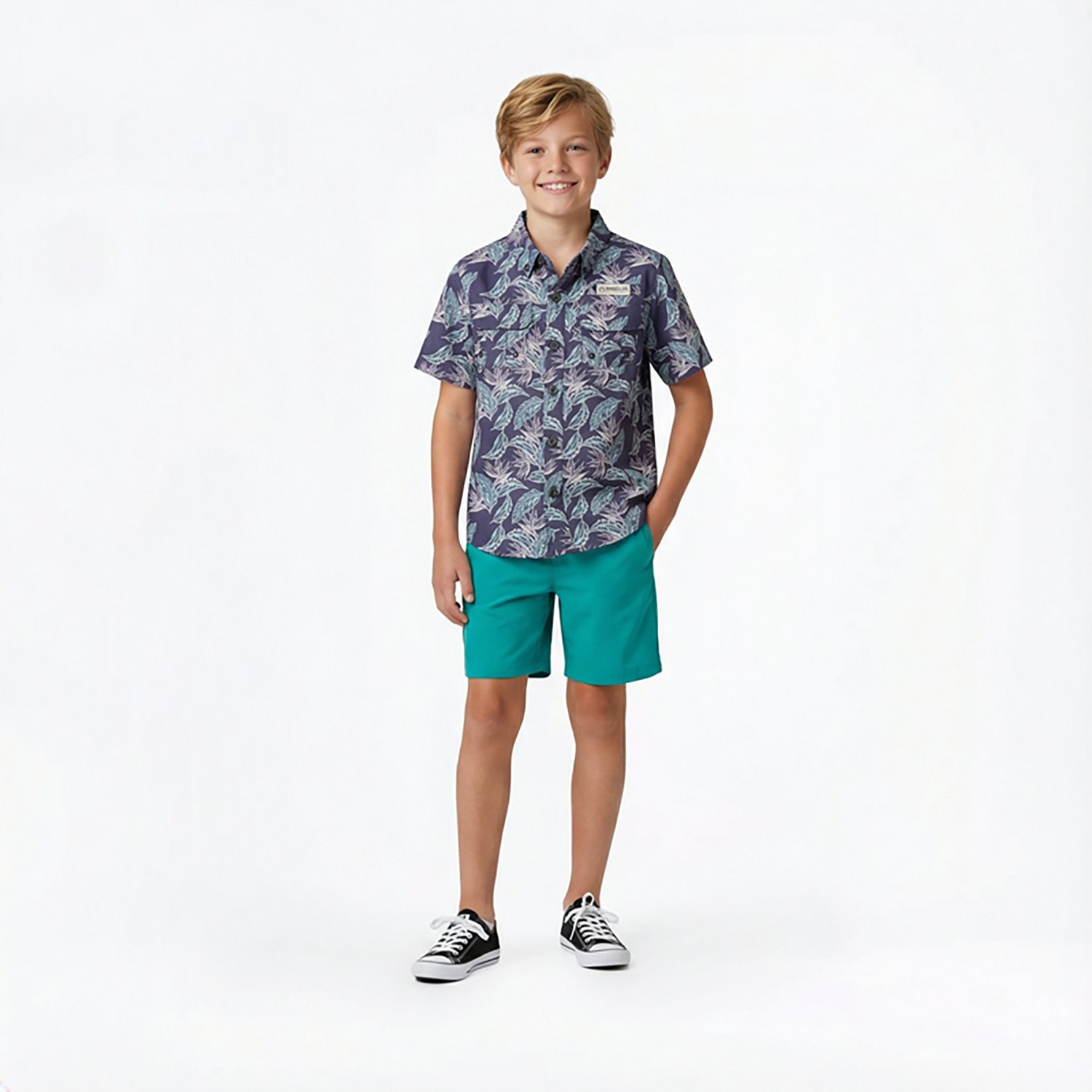 Magellan Outdoors Boys' (4-7) Laguna Madre Print Shirt and Short Set