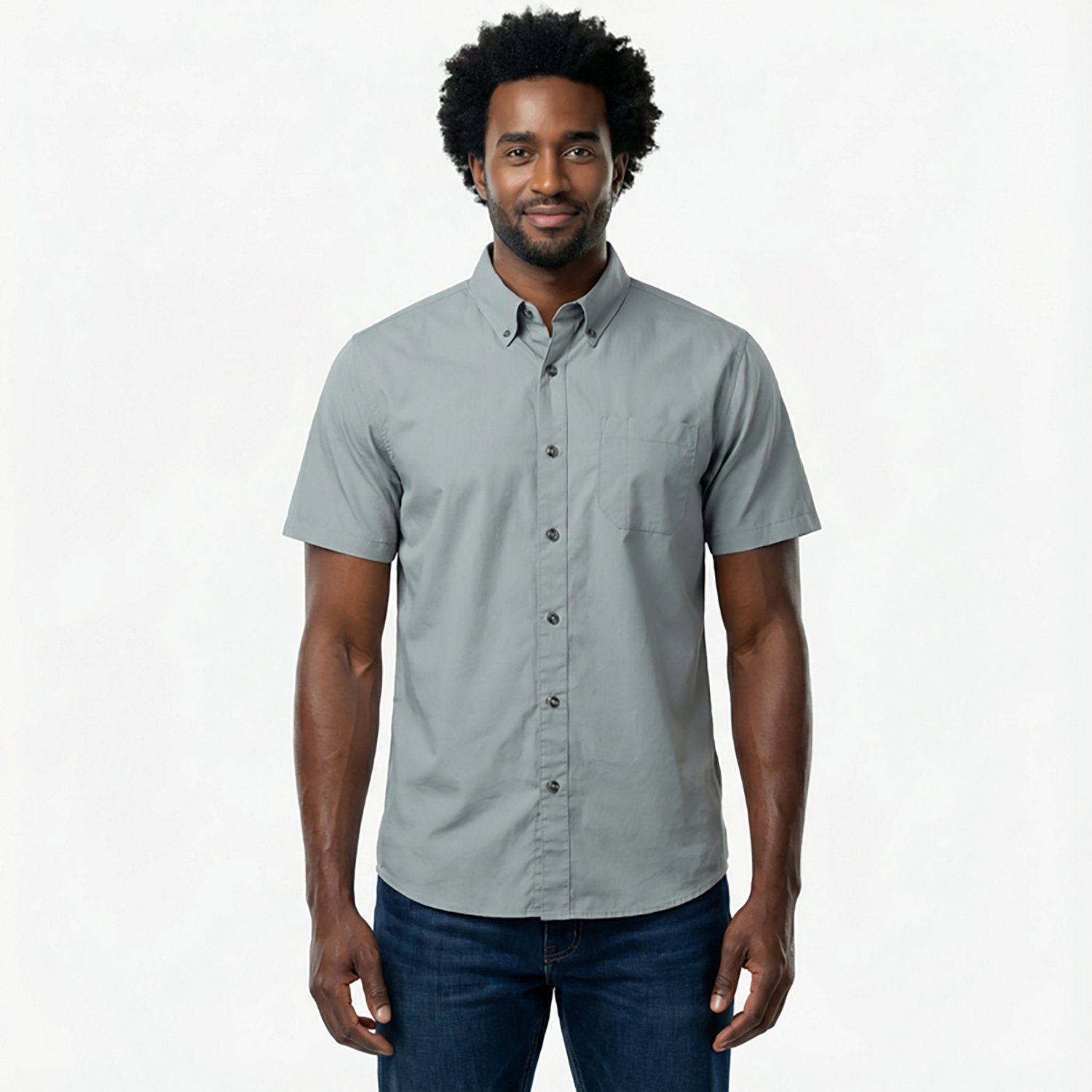 Magellan Outdoors Men's Summerville Solid Short Sleeve Shirt - view number 2