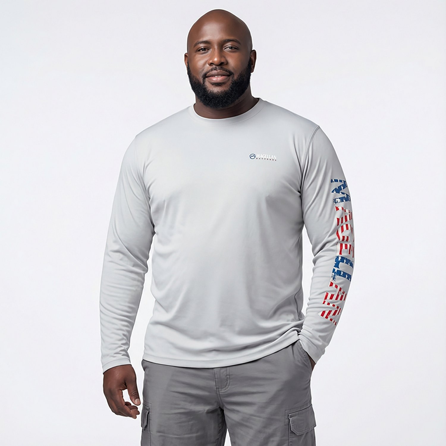 Magellan Outdoors Men's Casting Crew Long Sleeve T-shirt                                                                         - view number 2