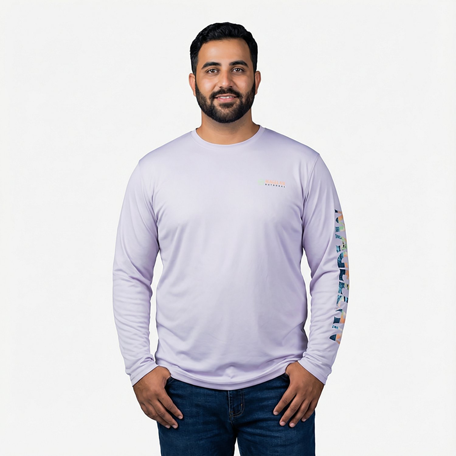 Magellan Outdoors Men's Casting Crew Long Sleeve T-shirt                                                                         - view number 2
