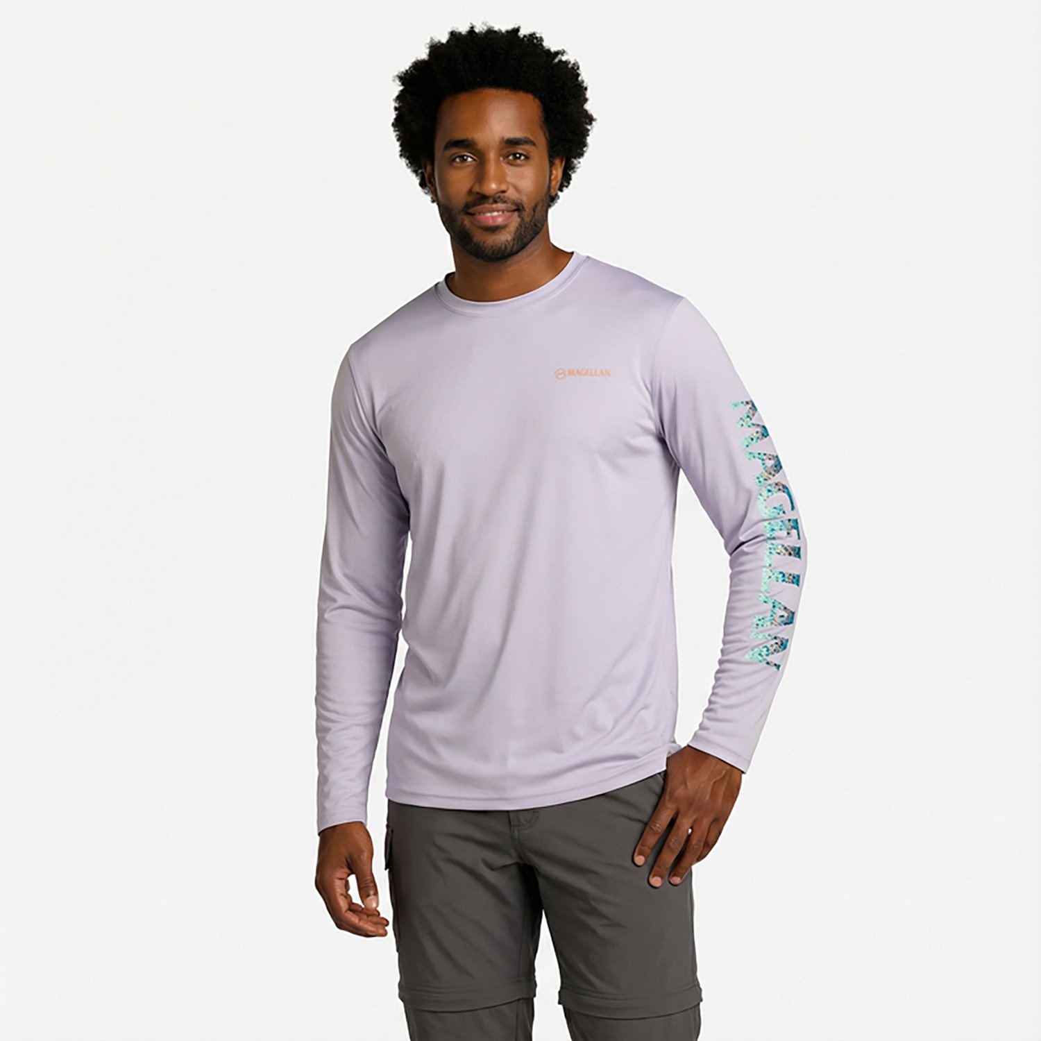 Magellan Outdoors Men's Casting Crew Long Sleeve T-shirt                                                                         - view number 4