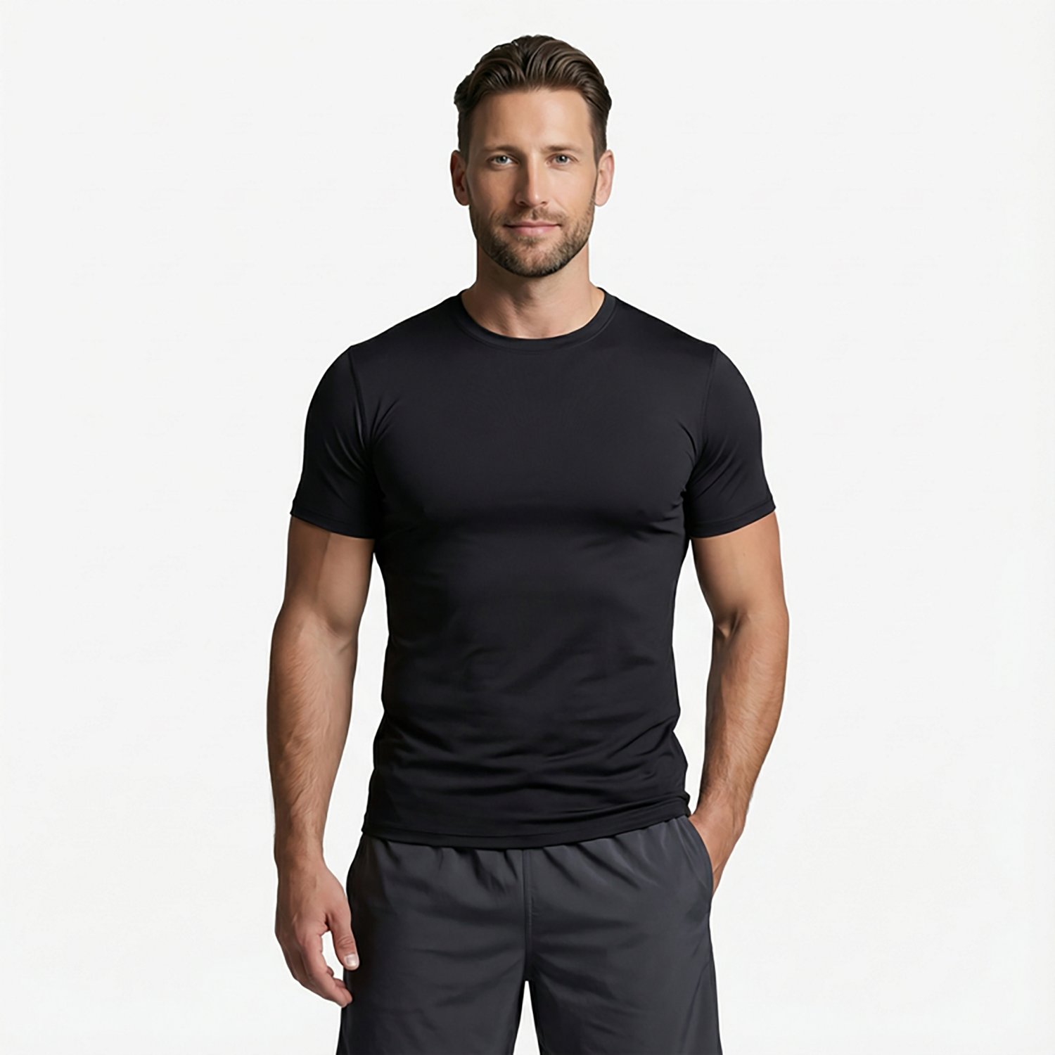 BCG Men's Compression Mesh Short Sleeve Top                                                                                      - view number 2