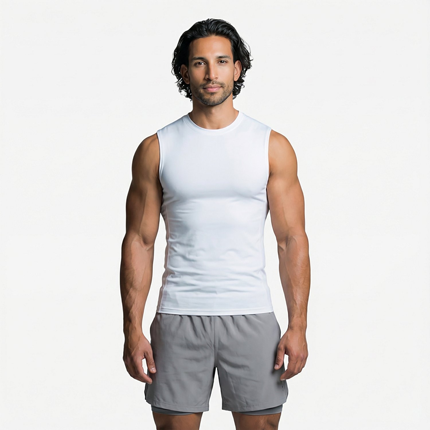 BCG Men's Compression Mesh Sleeveless Top                                                                                        - view number 2