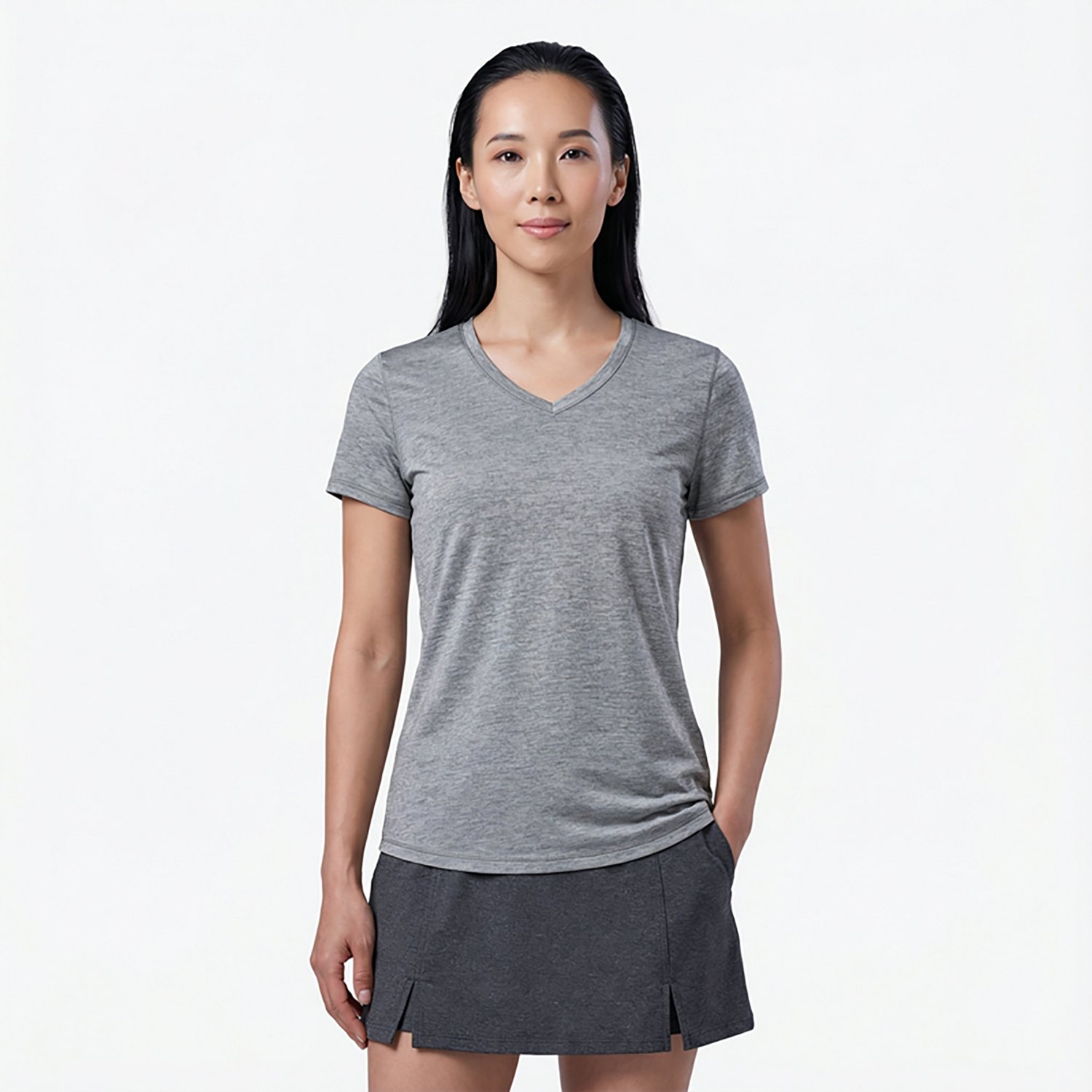BCG Women's Turbo Melange V-neck T-shirt - view number 2