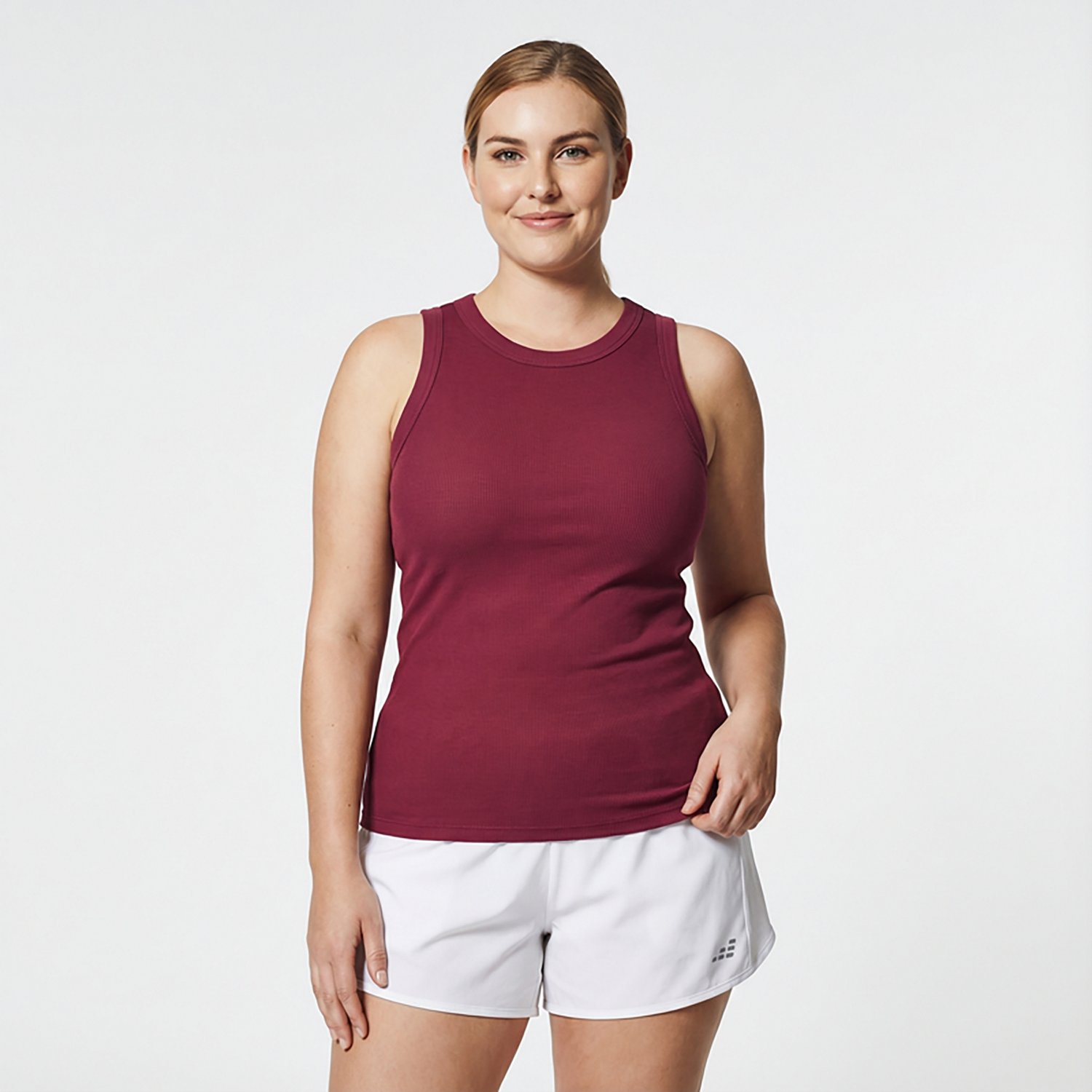 BCG Women's Sign High Neck Solid Rib Tank Top - view number 2