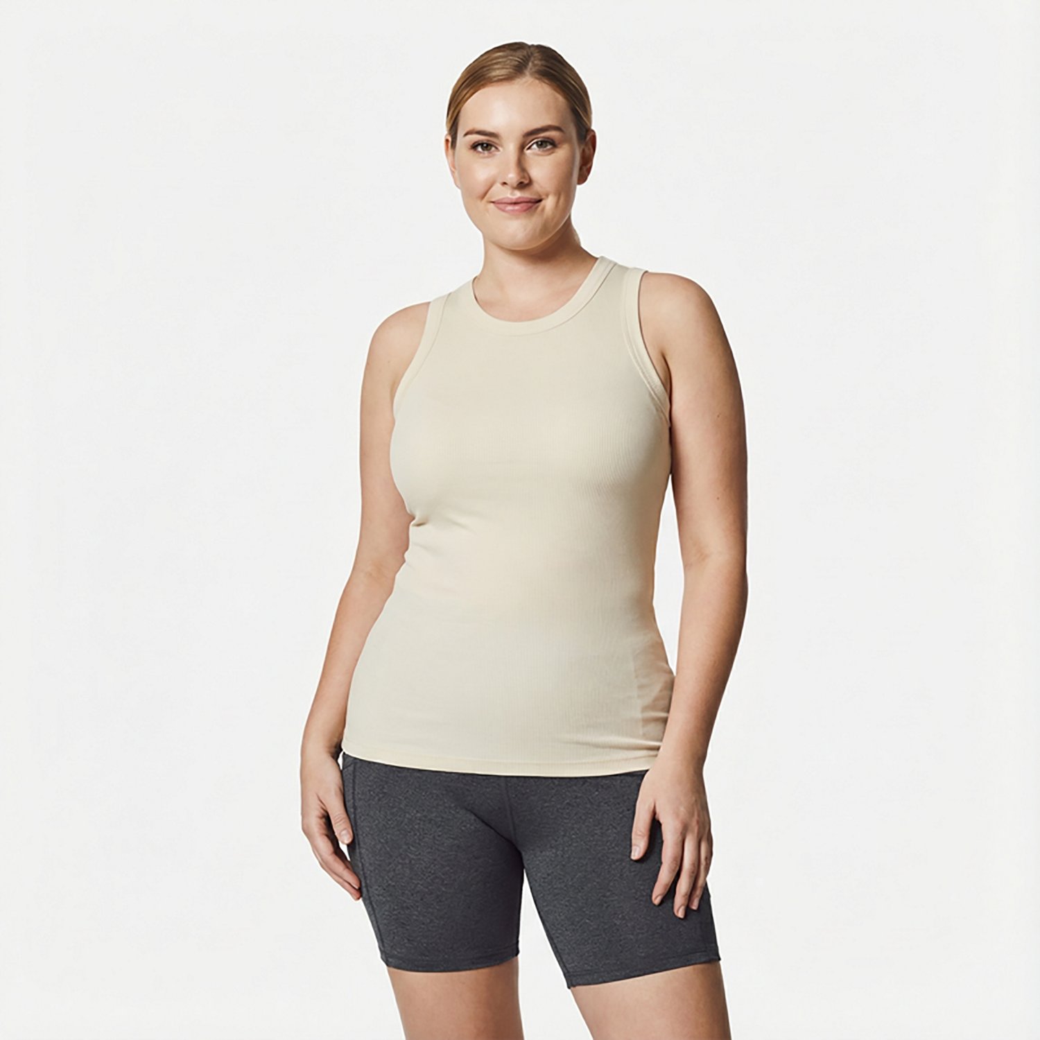 BCG Women's Sign High Neck Solid Rib Tank Top - view number 2