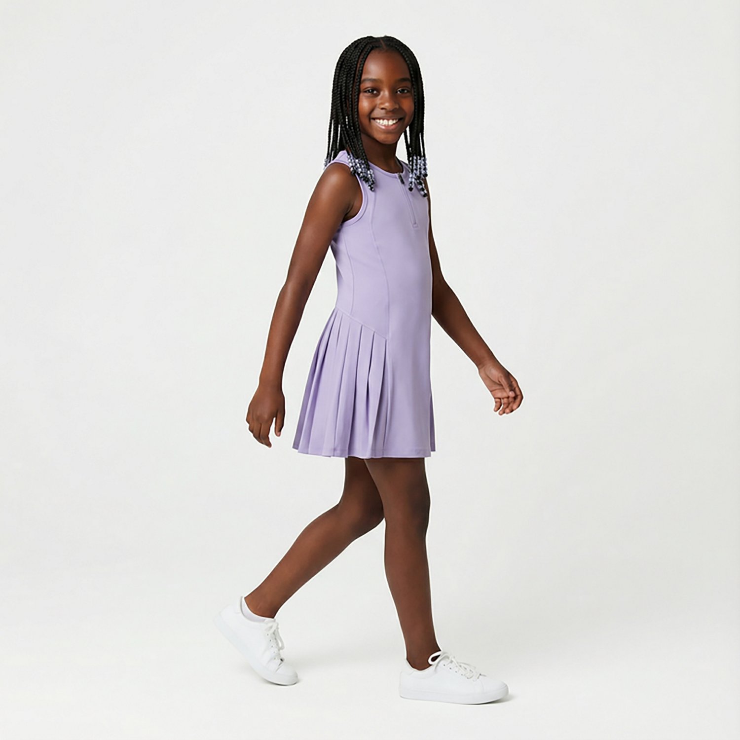 BCG Girls' Tennis Pleated 1/4-Zip Dress - view number 2
