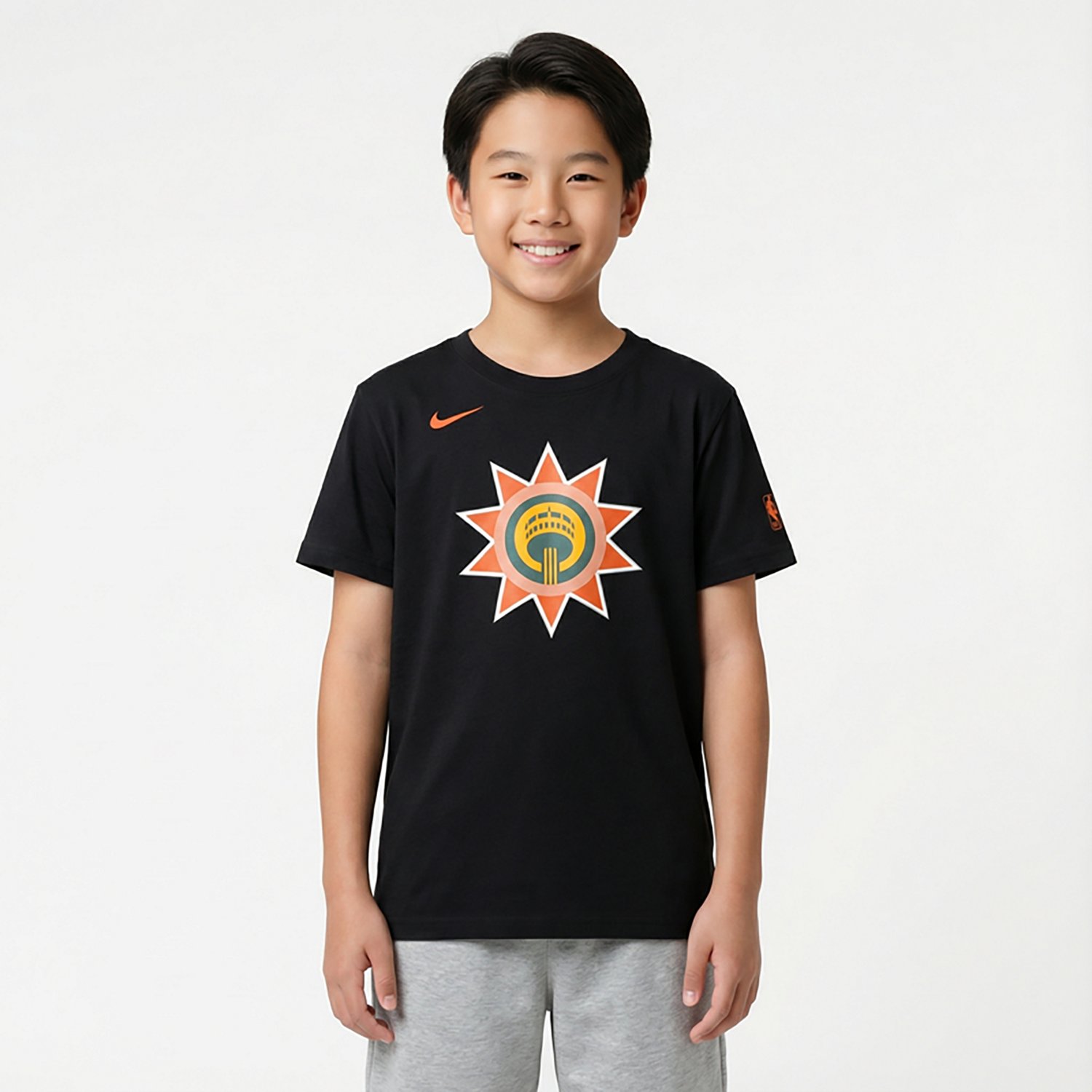 Nike Kids' San Antonio Spurs City Edition Logo T-shirt - view number 2