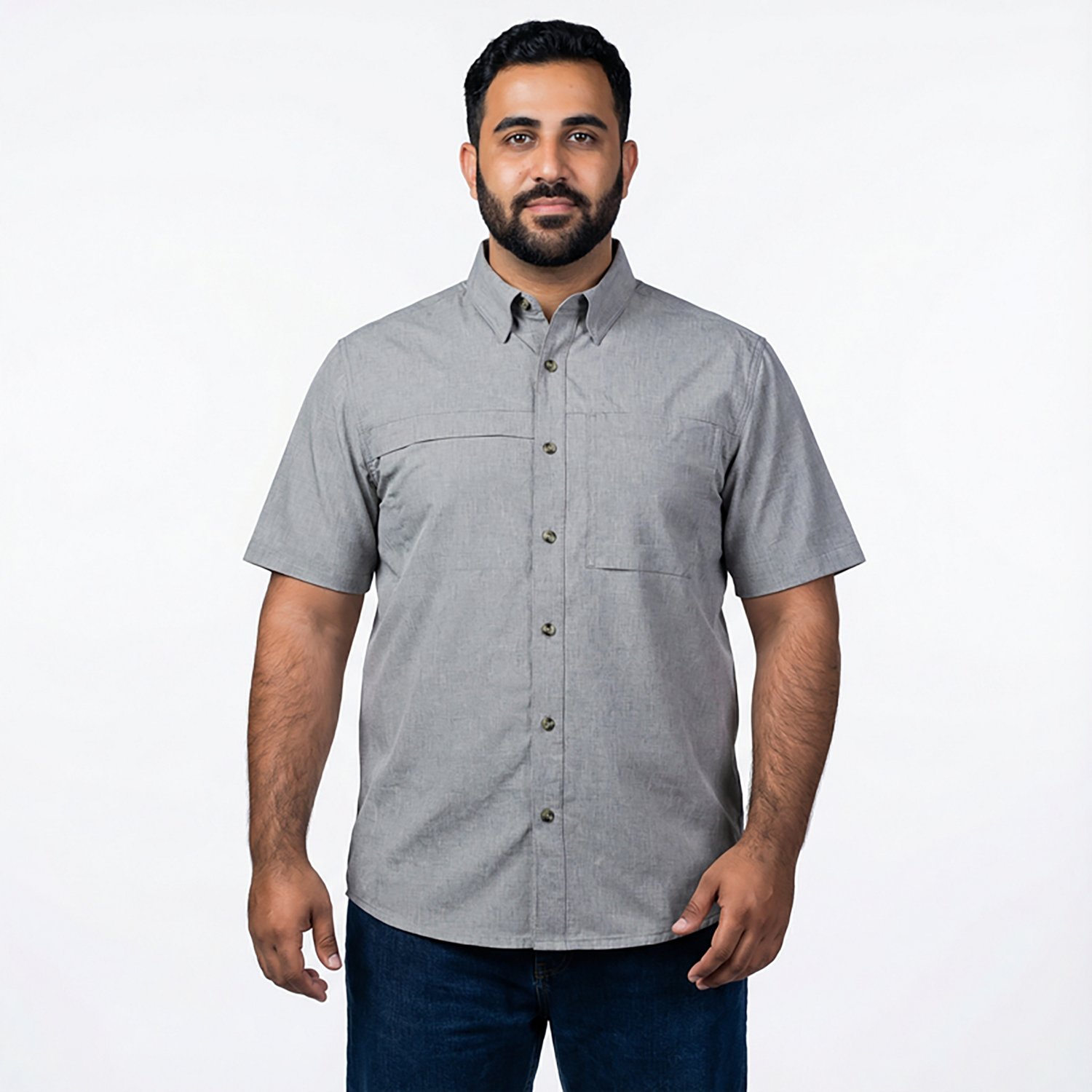 Magellan Outdoors Men's Hickory Canyon Ventilation Short Sleeve Shirt - view number 2