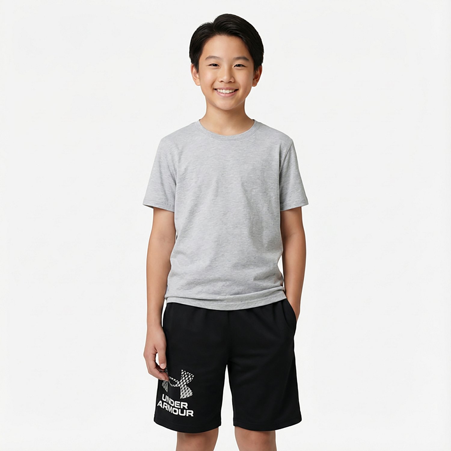 Under Armour Boys' Tech Logo 7 in Shorts                                                                                         - view number 2