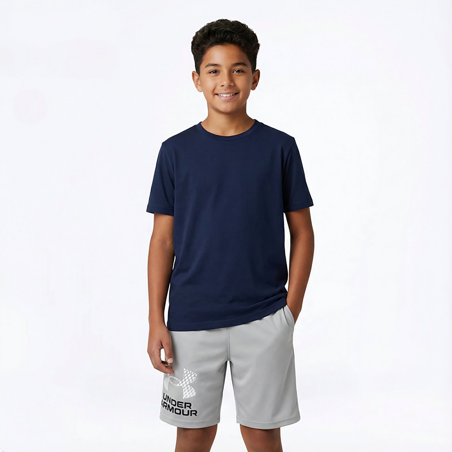 Under Armour Boys' Tech Logo 7 in Shorts                                                                                         - view number 2