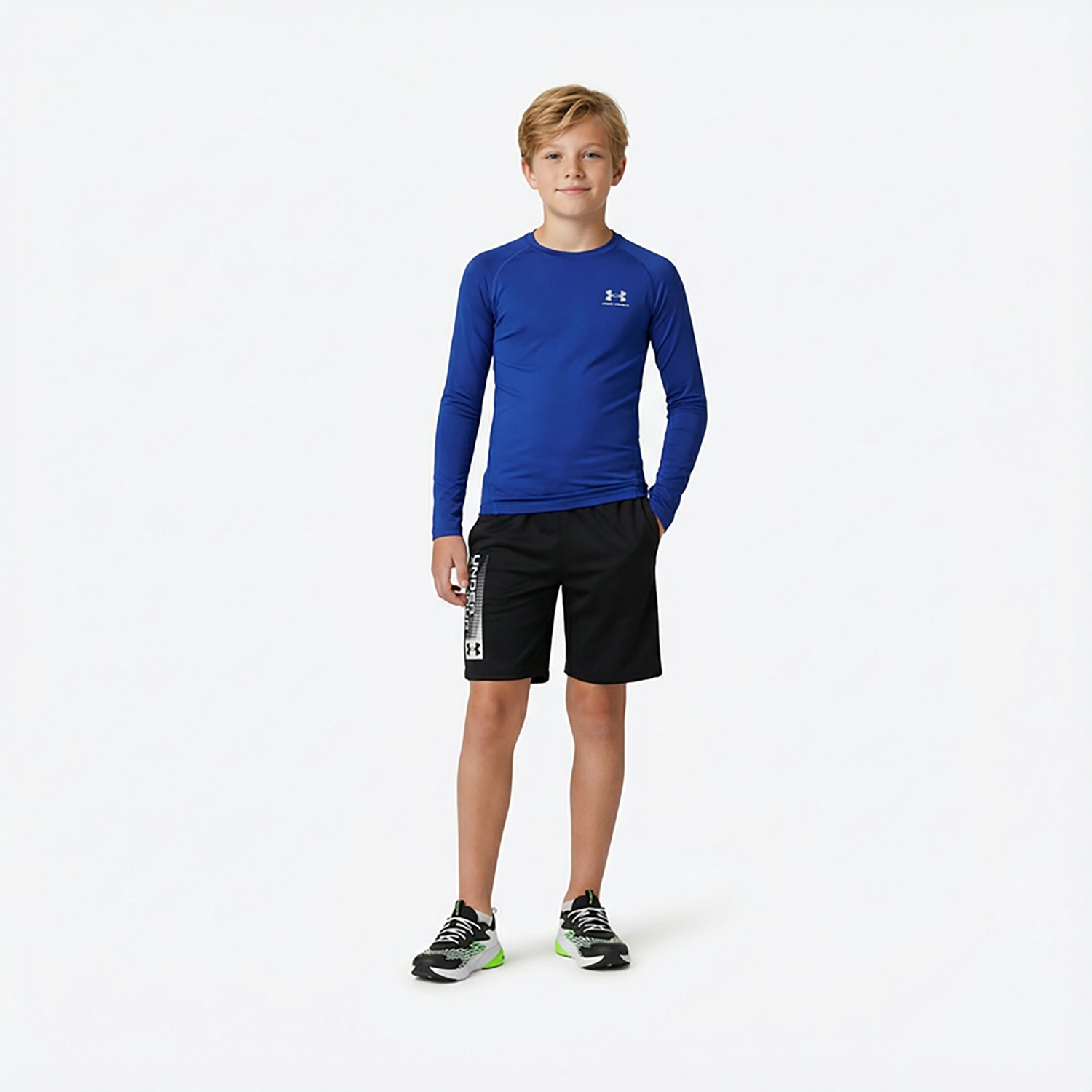 Under Armour Boys' Tech Wordmark Shorts 7 in