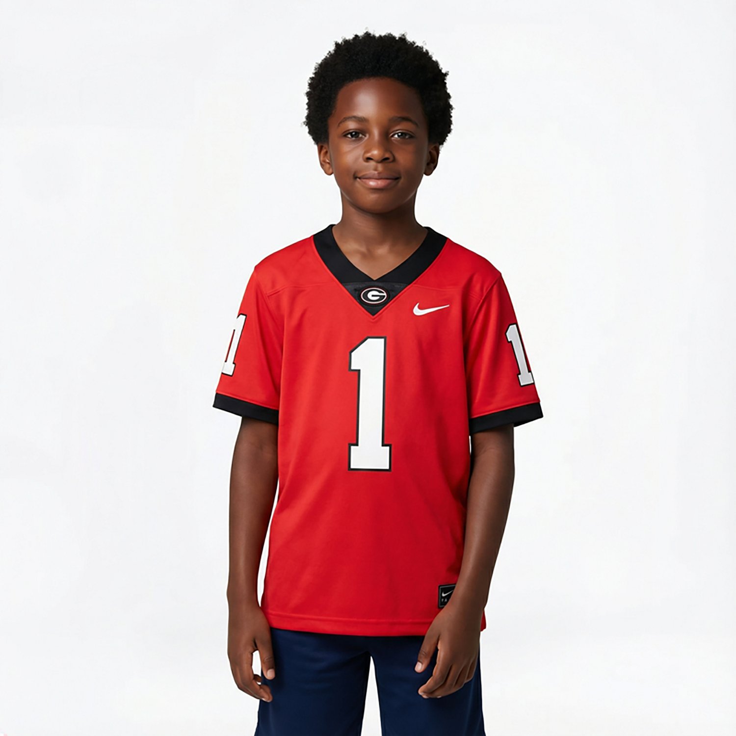 Nike Boys' University of Georgia Untouchable Football Jersey - view number 2