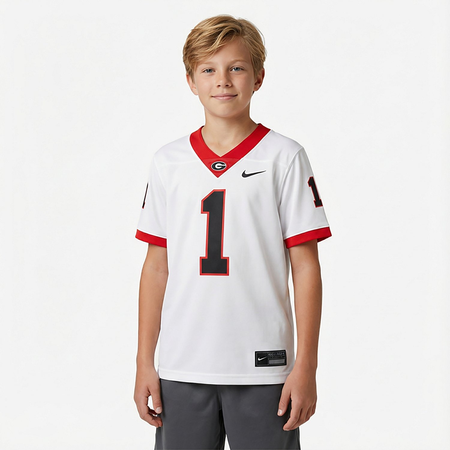Nike Boys' University of Georgia Untouchable Football Jersey - view number 2