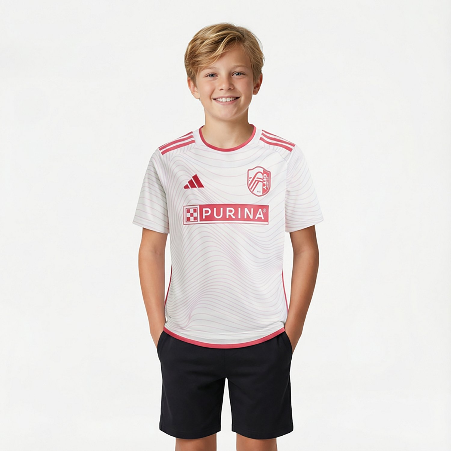 adidas Youth St. Louis City SC Away Replica '23/'24 Jersey