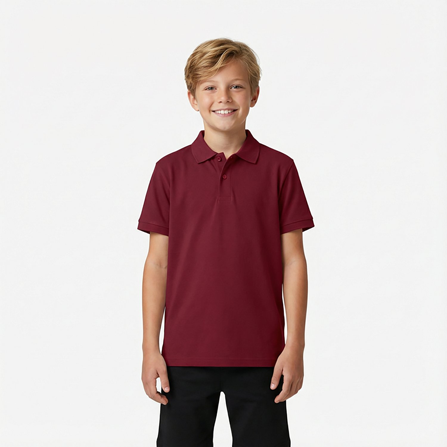 Nautica Boys' 4-7 Double Pique Short Sleeve Polo Shirt - view number 2