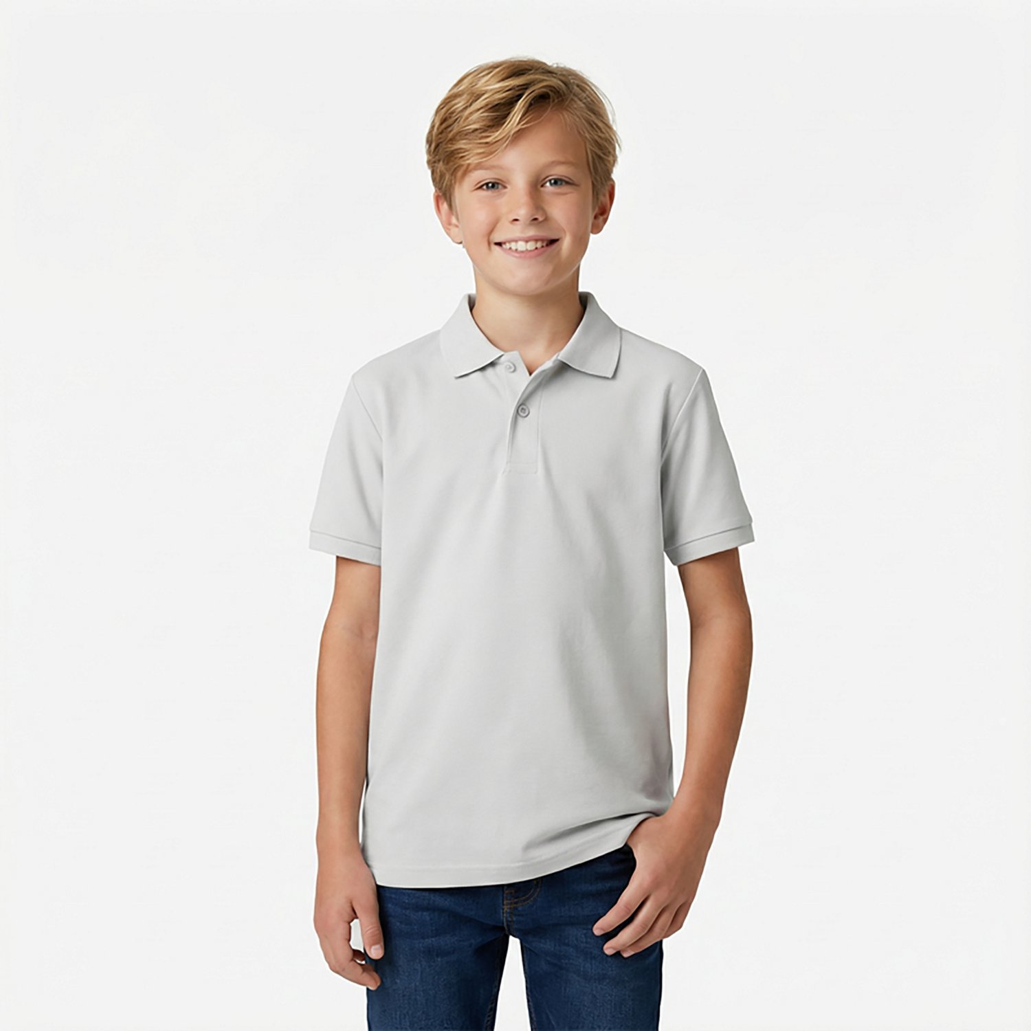 Nautica Boys' 4-7 Double Pique Short Sleeve Polo Shirt - view number 2