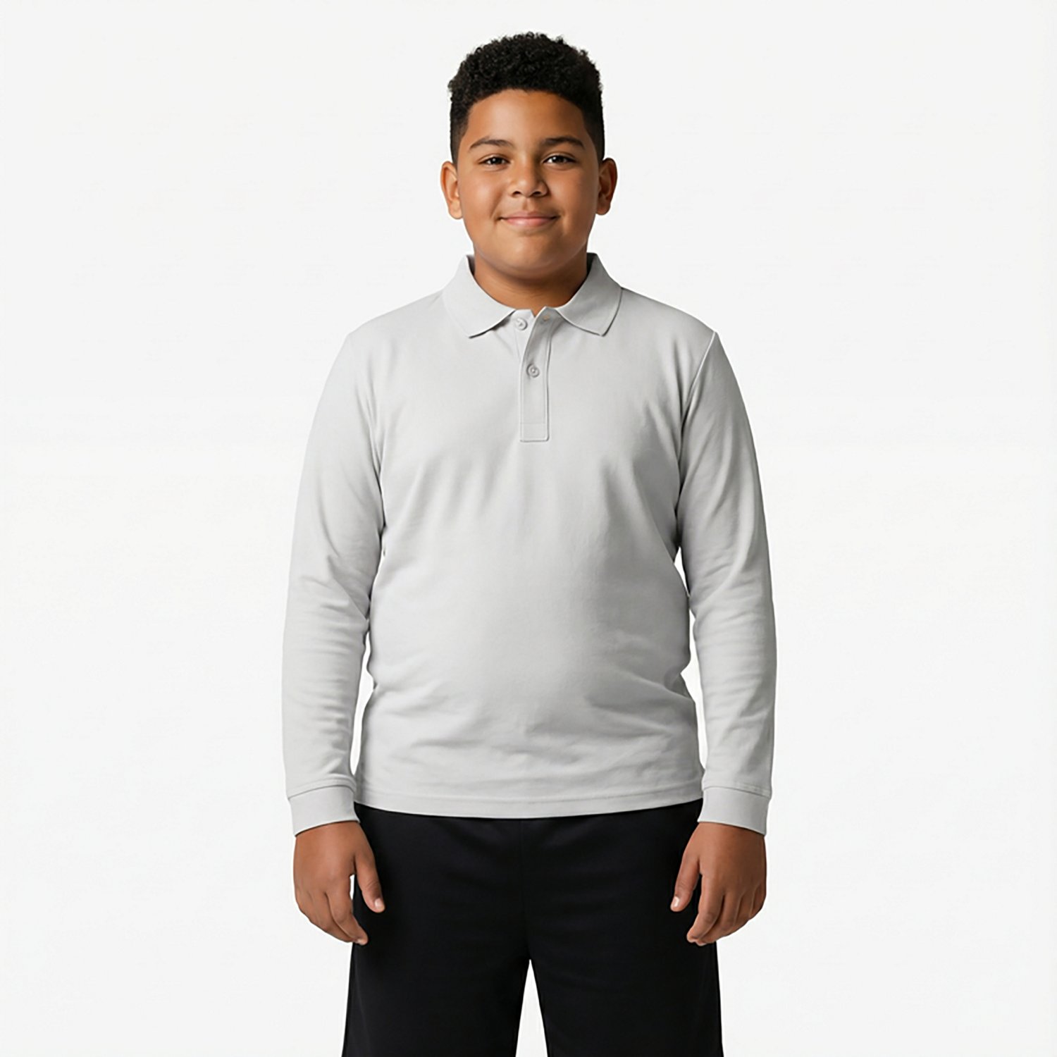 Nautica Boys' 8-20 Double Pique Long Sleeve Polo Shirt - view number 2